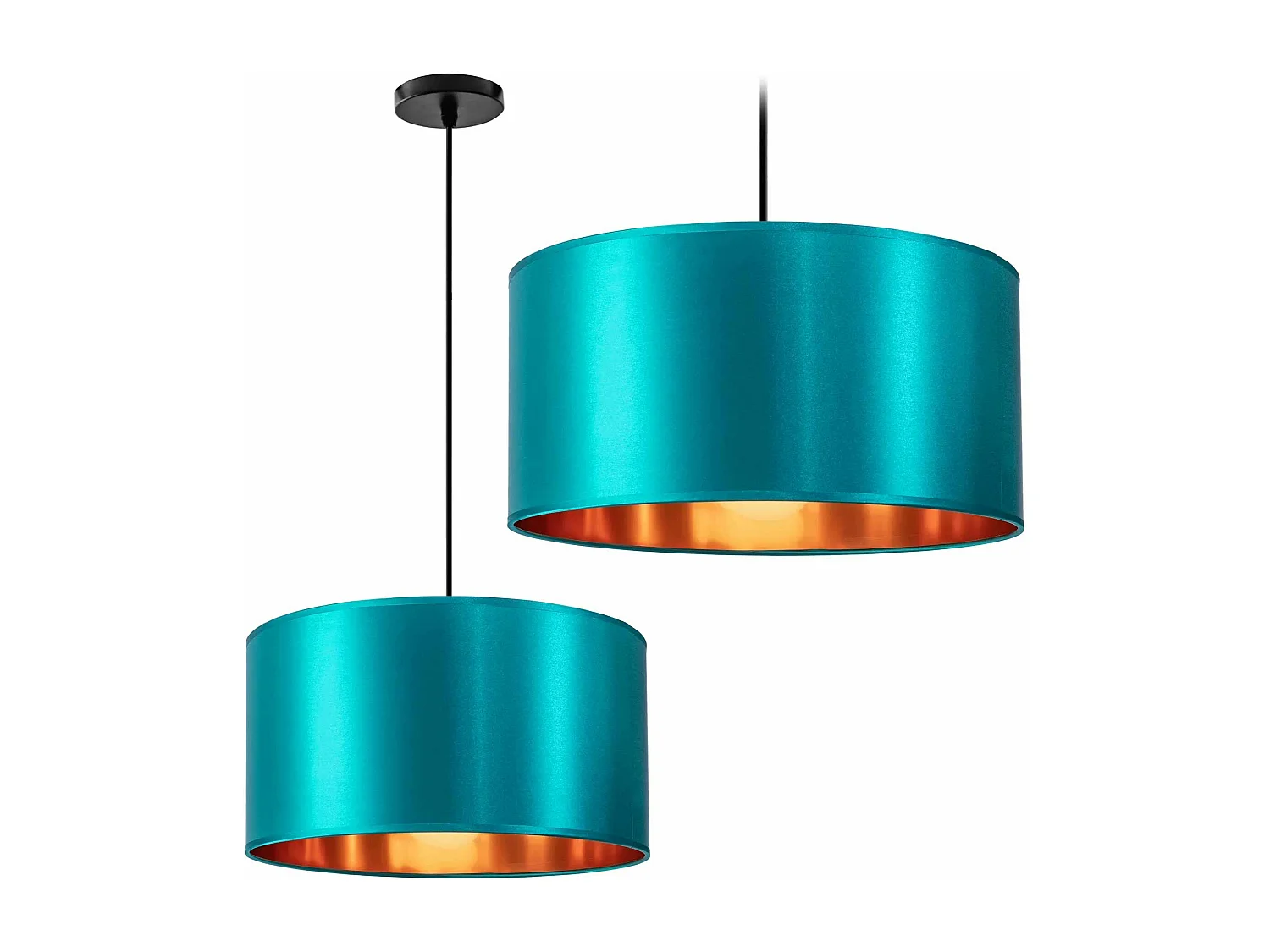 Candeeiro Suspenso Toolight App953-1Cp 36Cm Blue Gold