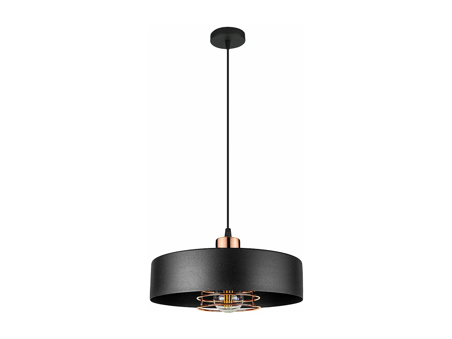 Lampe Suspendue Toolight App1246-1Cp Black Rose Gold