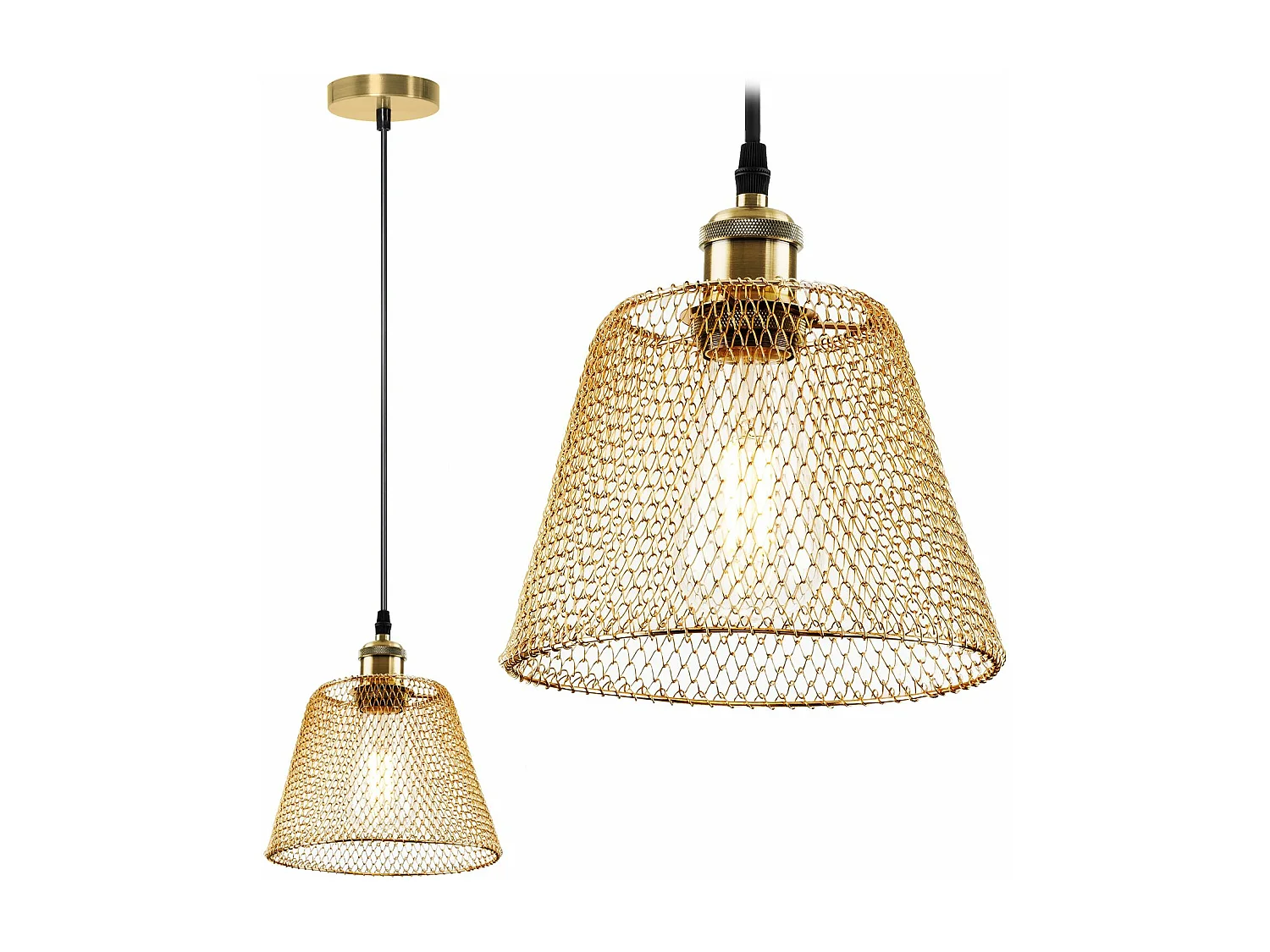 Lampe Suspendue Toolight App945-1Cp Set 20Cm Gold