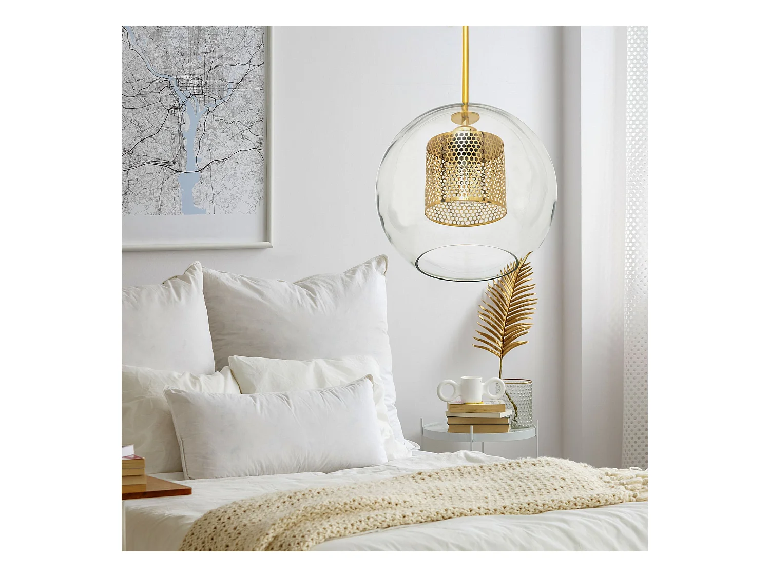 Lampe Suspendue Toolight App554-1Cp 20Cm Gold