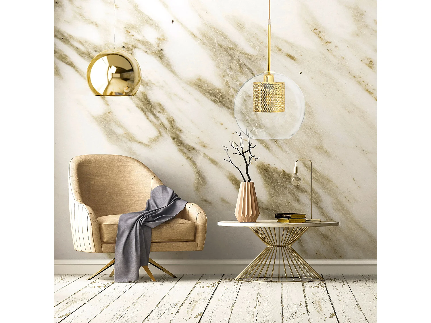 Hängelampe Toolight App554-1Cp 20Cm Gold