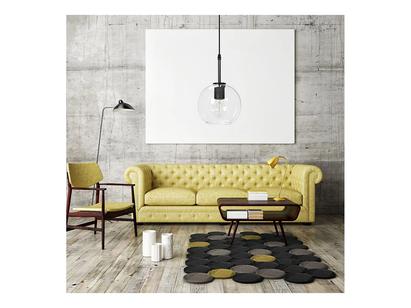 Lampe Suspendue Toolight App1176-1Cp Black