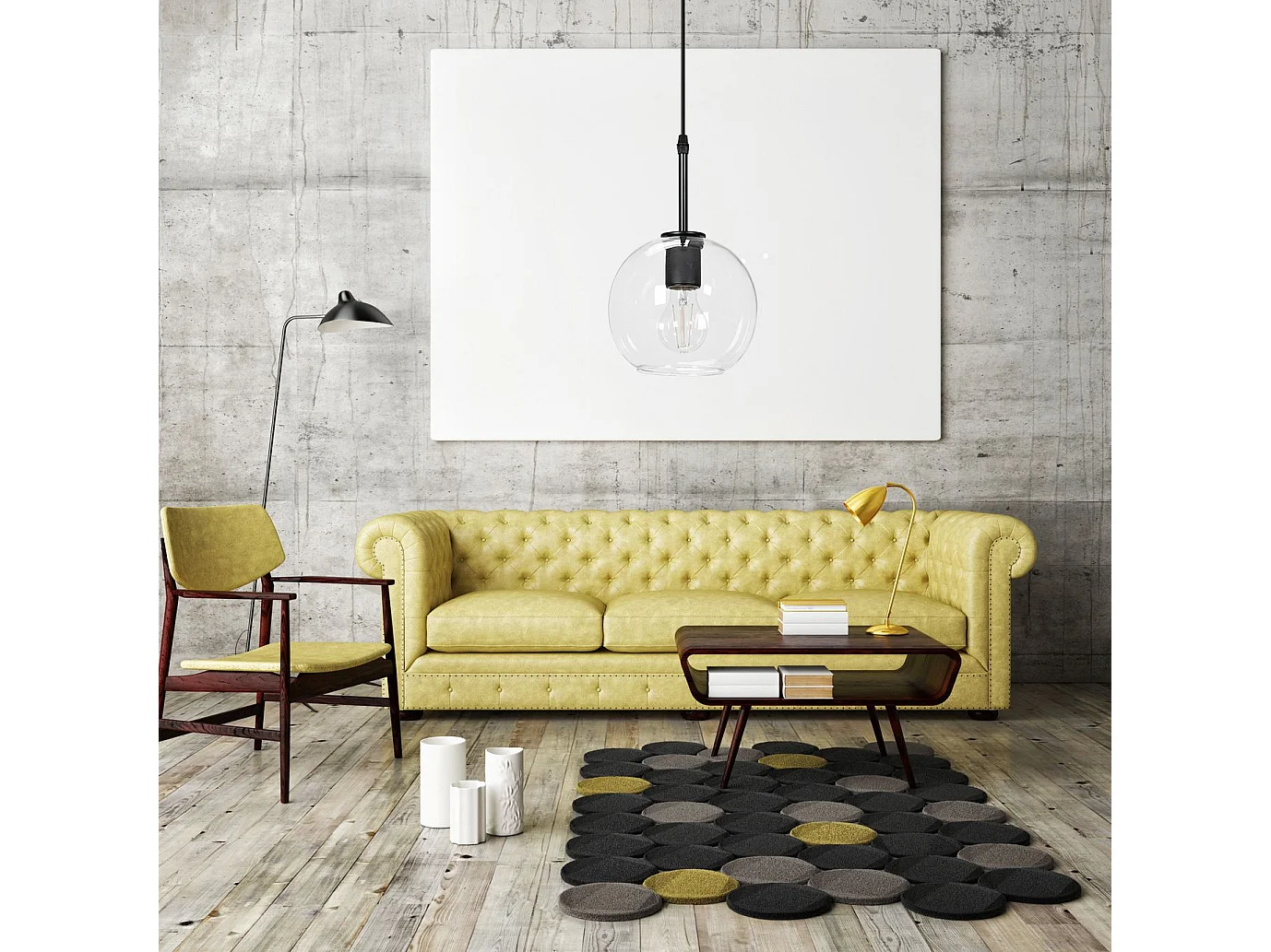 Lampe Suspendue Toolight App1176-1Cp Black