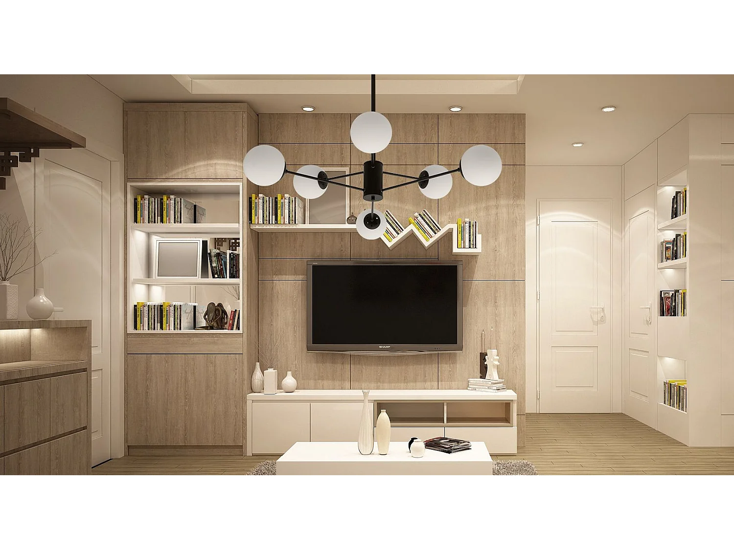 Lampe Suspendue Toolight App262-6C White