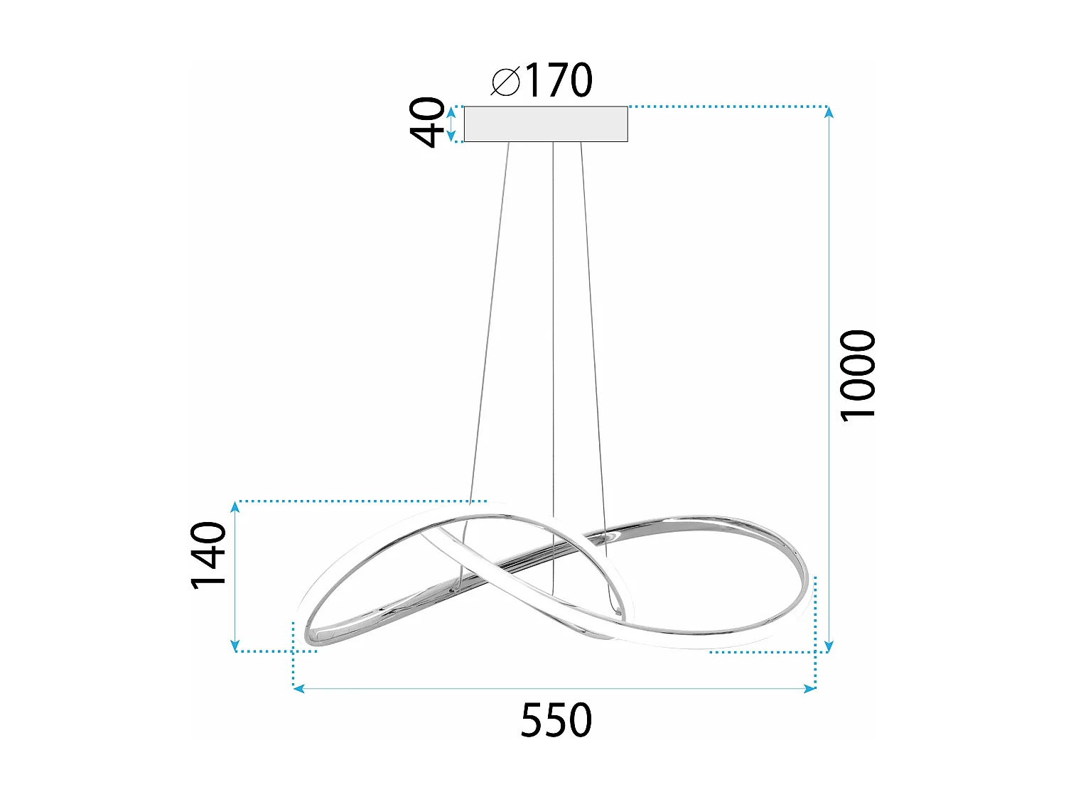 Lámpara Toolight Led App1601-Cp Gold