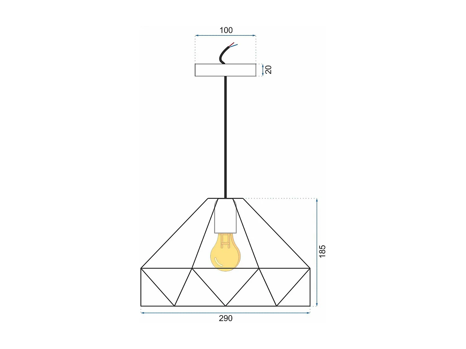 Hanglamp Toolight App237-1Cp White