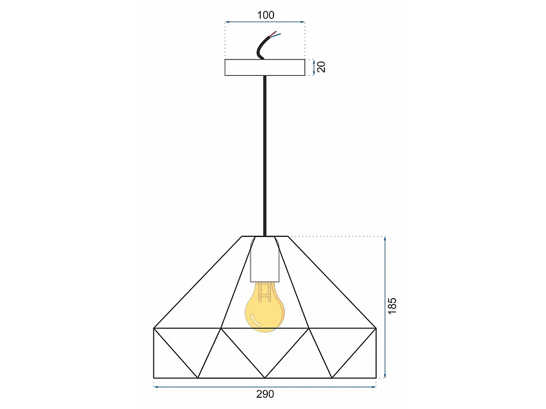 Lampe Suspendue Toolight App237-1Cp White