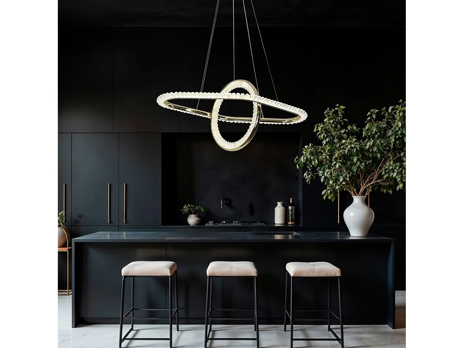 Lampe Suspendue Toolight Led G034-Cp Gold