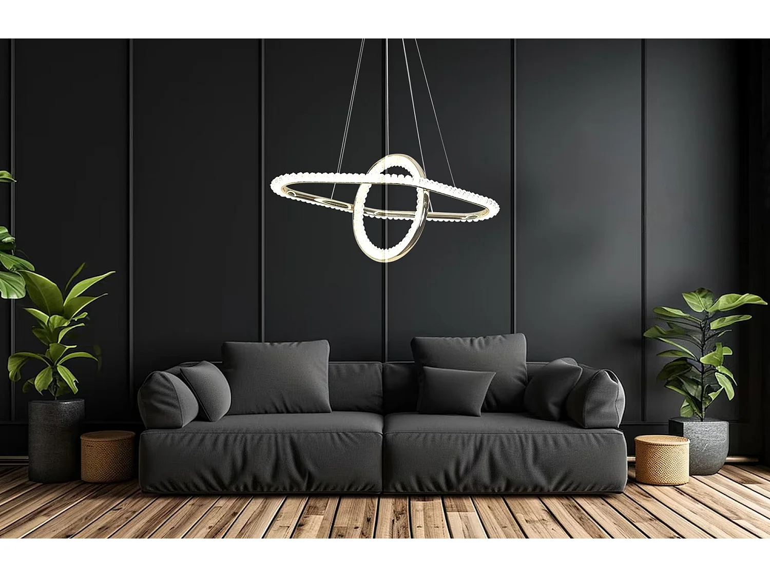 Lampe Suspendue Toolight Led G034-Cp Gold