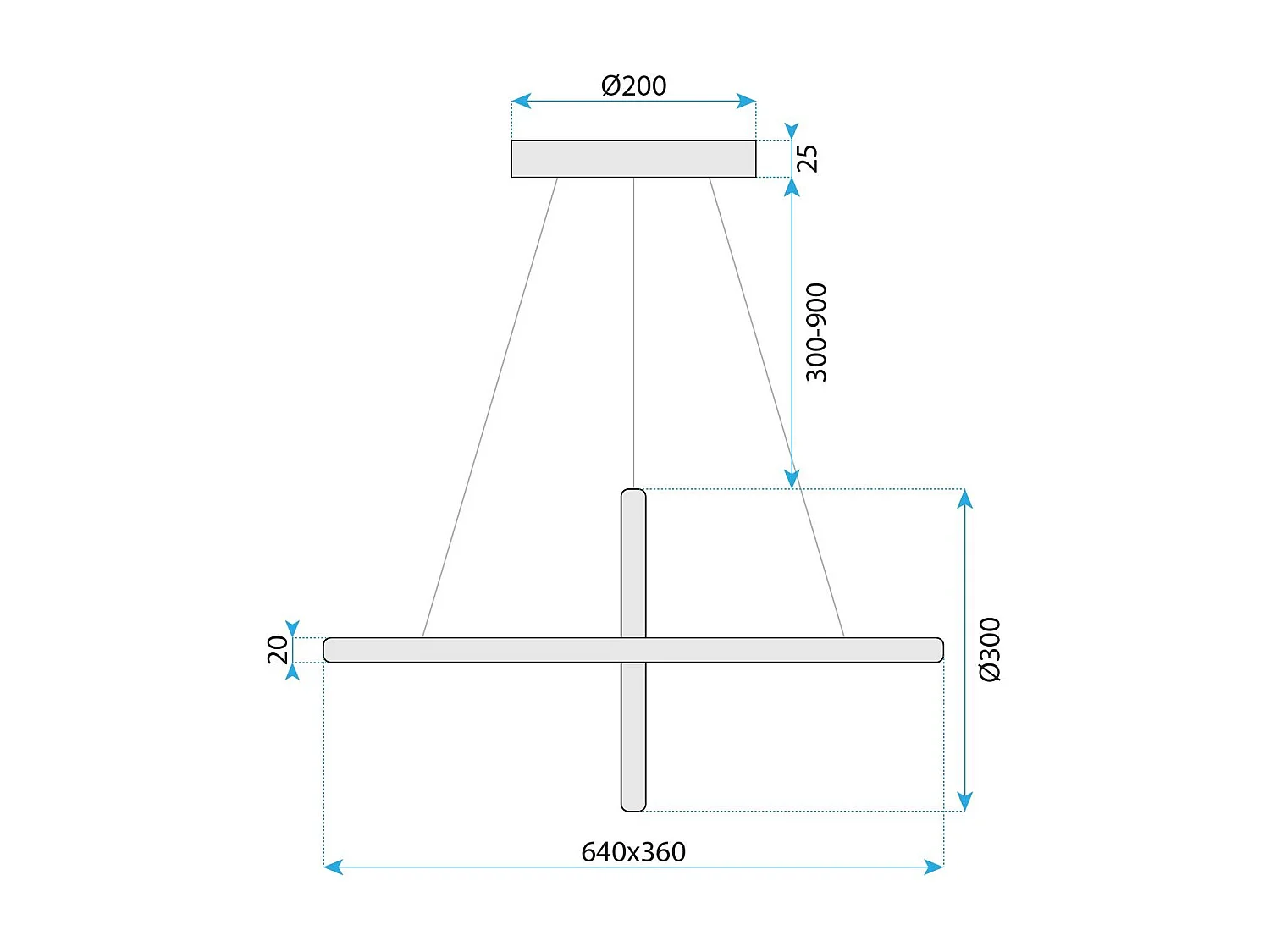 Lampe Suspendue Toolight Led G034-Cp Gold