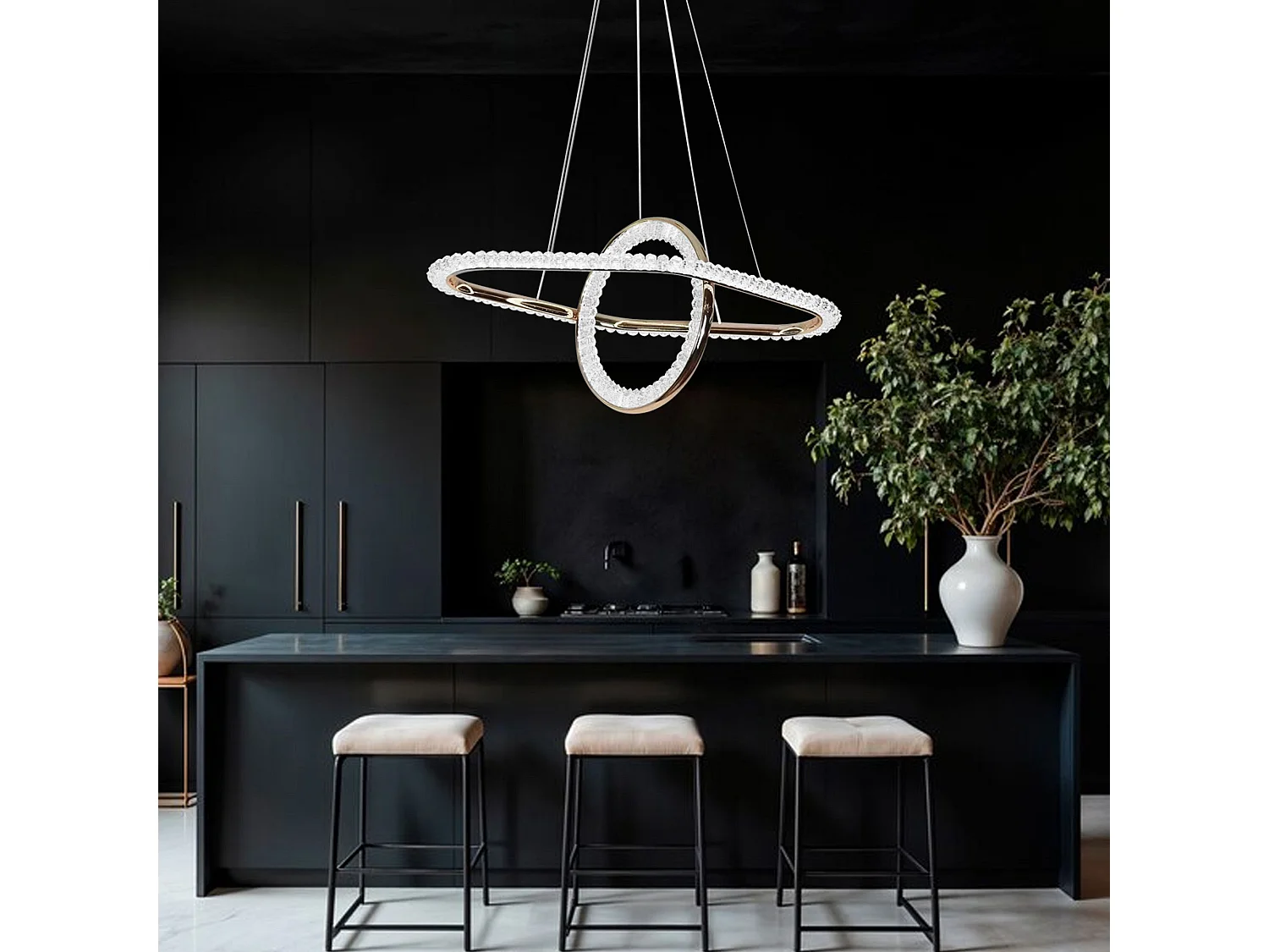 Lampe Suspendue Toolight Led G034-Cp Gold