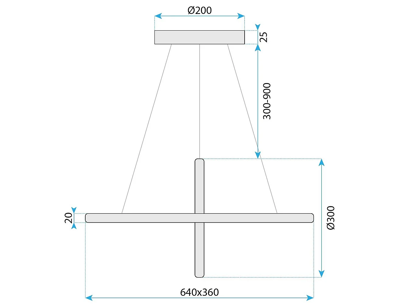 Lampe Suspendue Toolight Led G034-Cp Gold