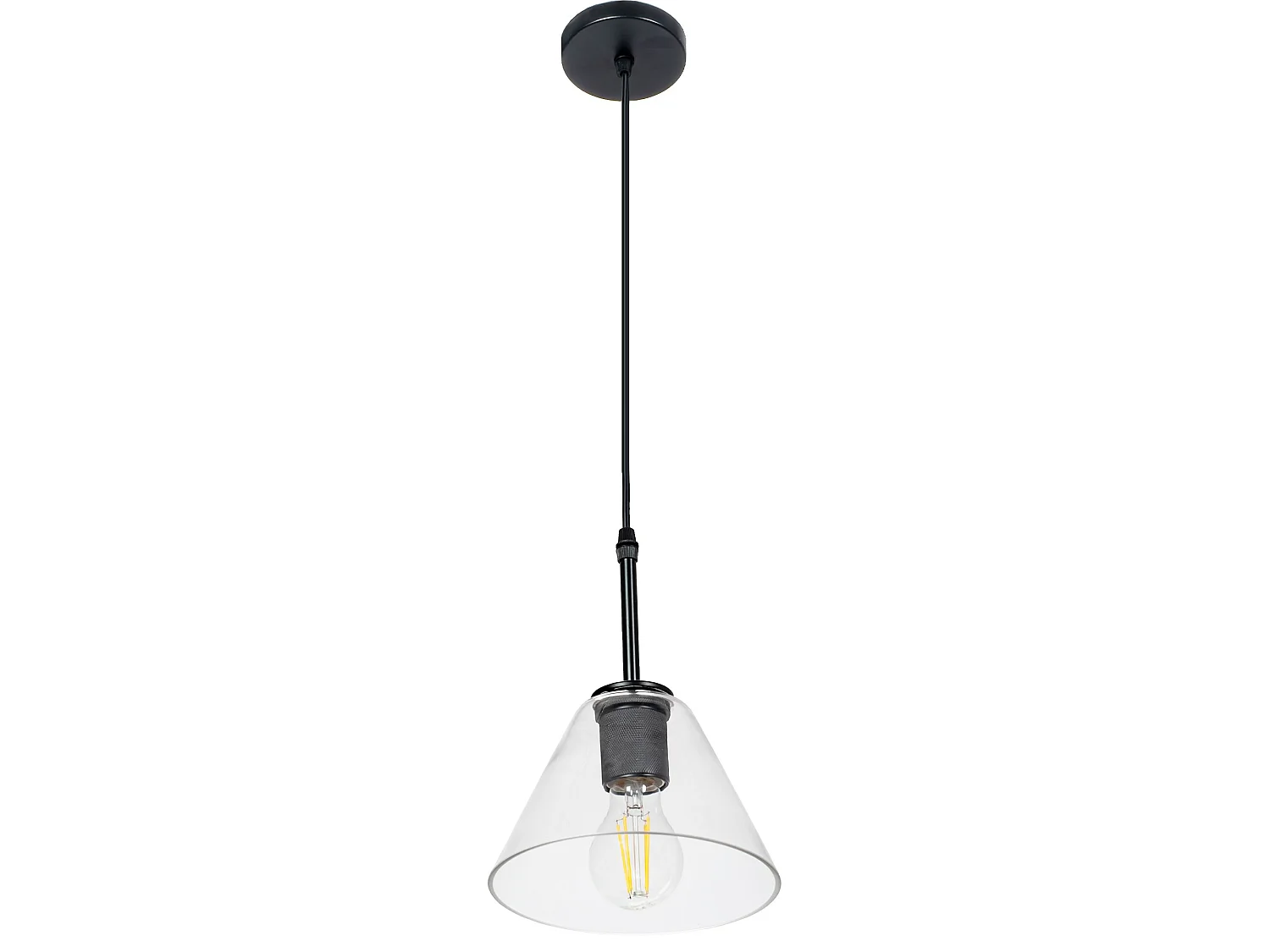 Candeeiro Suspenso Toolight App1178-1Cp Black