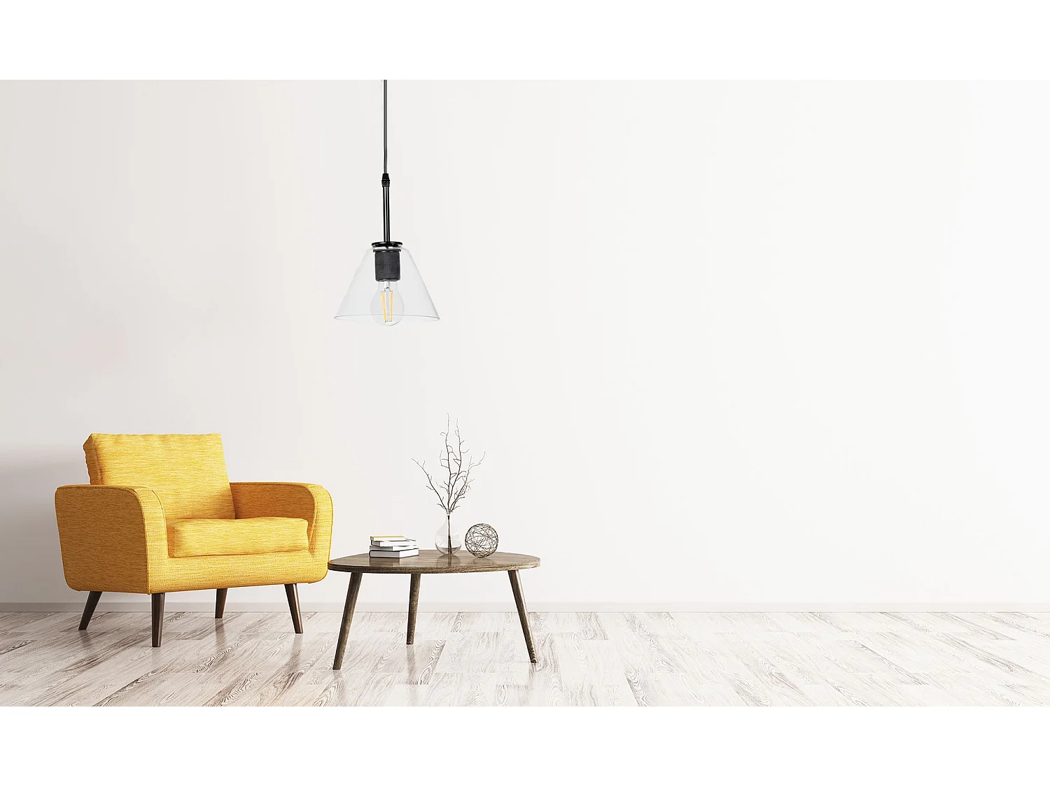 Candeeiro Suspenso Toolight App1178-1Cp Black