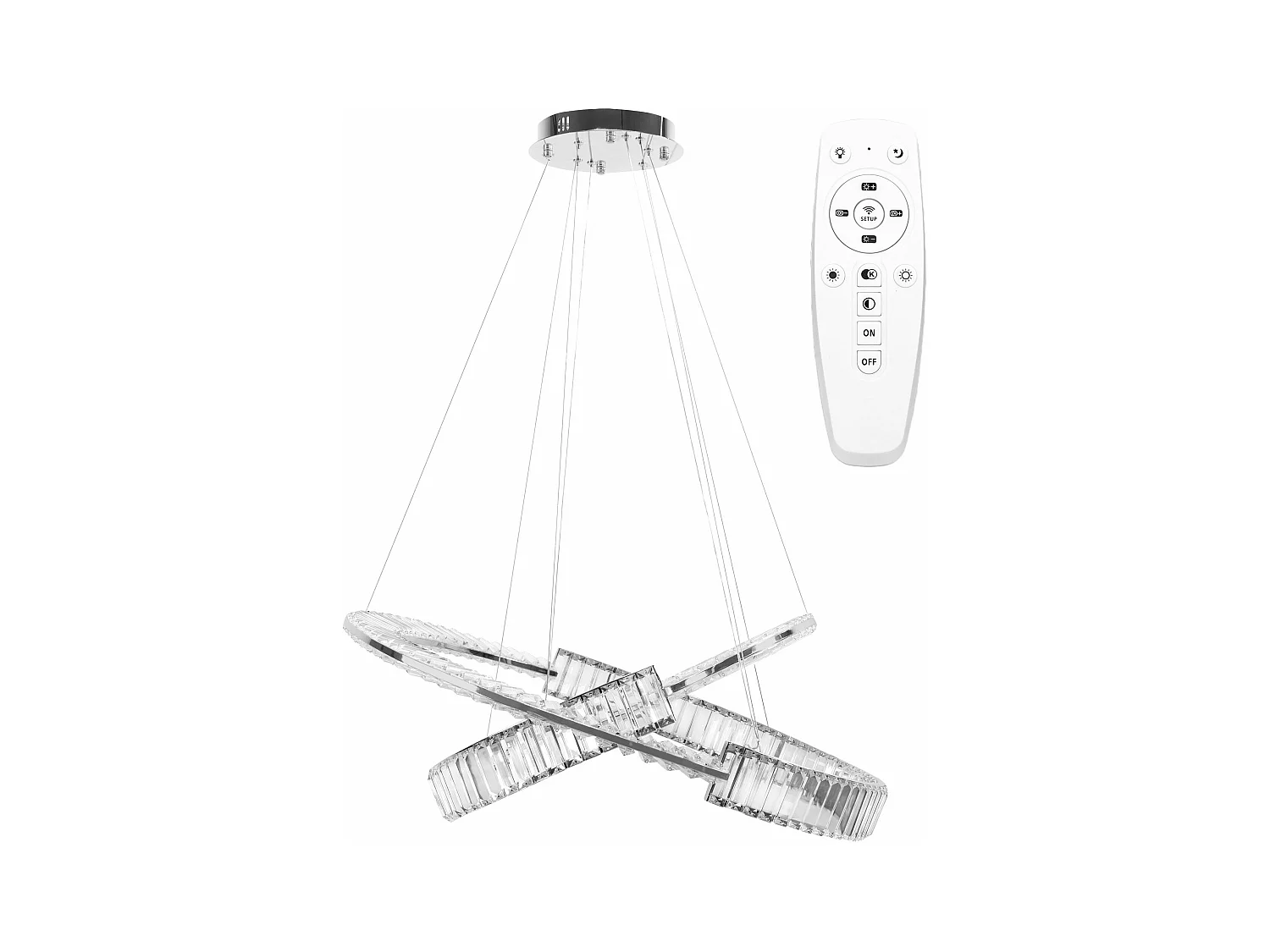 Lampe Suspendue Toolight Led App1525-Cp60/80 Chrome