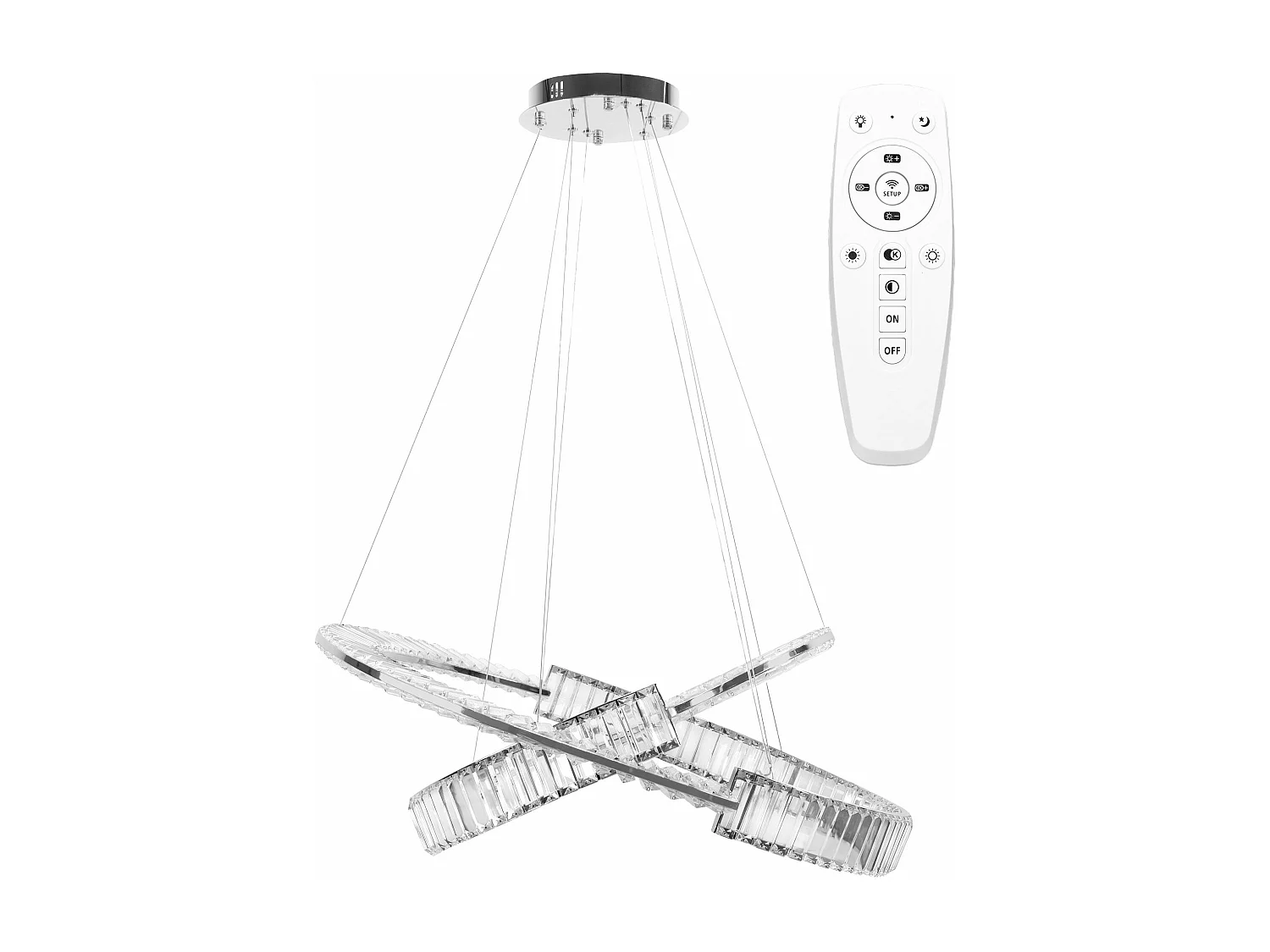 Lampe Suspendue Toolight Led App1525-Cp60/80 Chrome