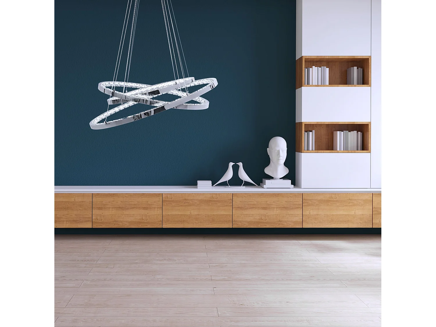 Candeeiro Suspenso Toolight App772-3Cp Light Grey