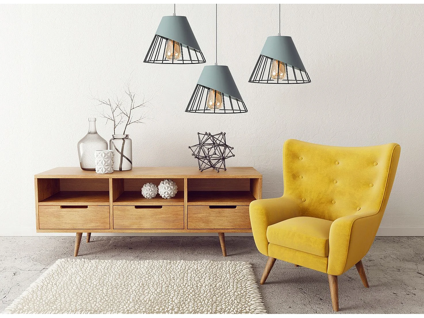 Lampada Toolight App229-1Cp Grey Black