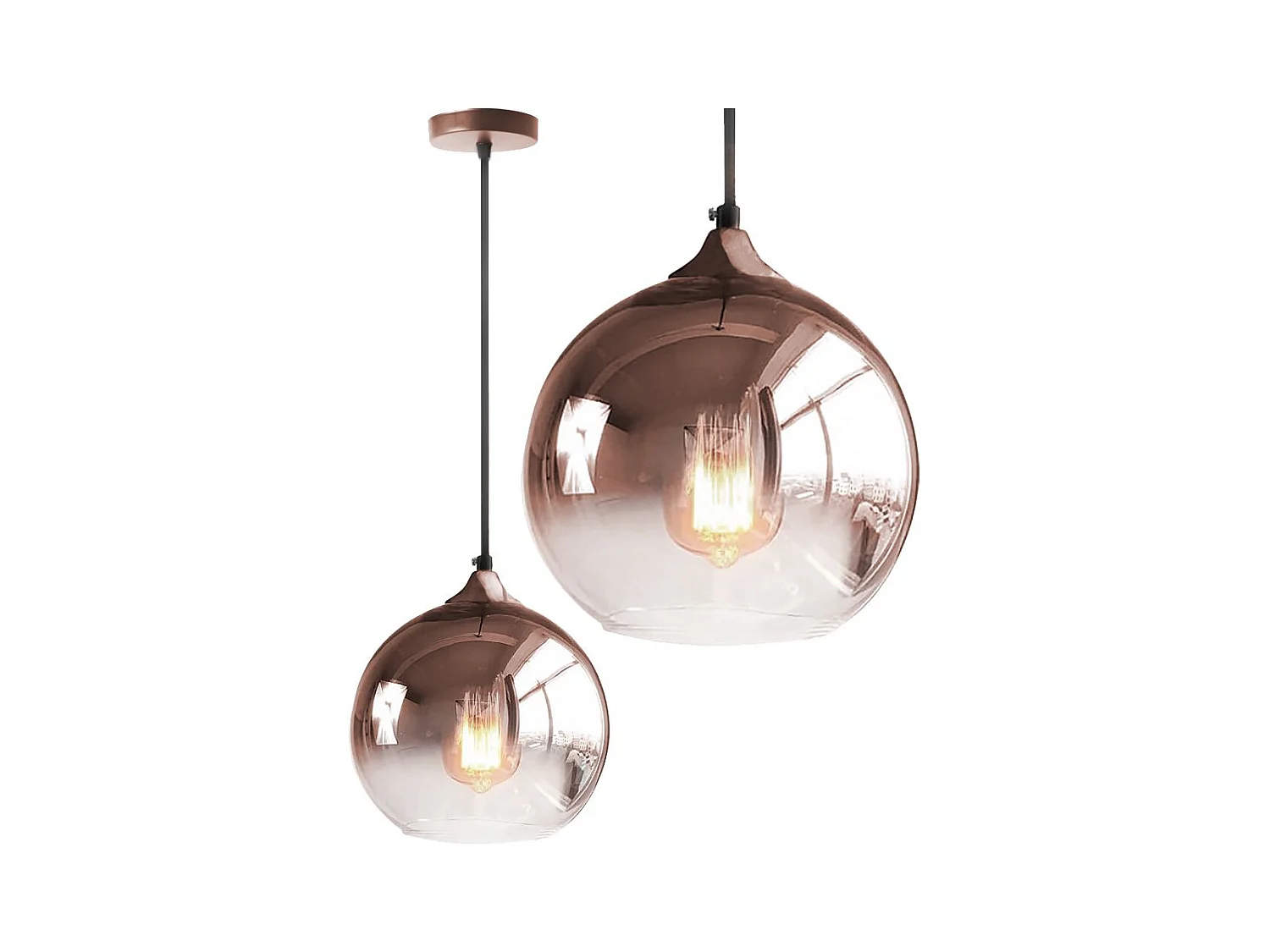 Lampe Suspendue Toolight App313-1Cp Rose Gold