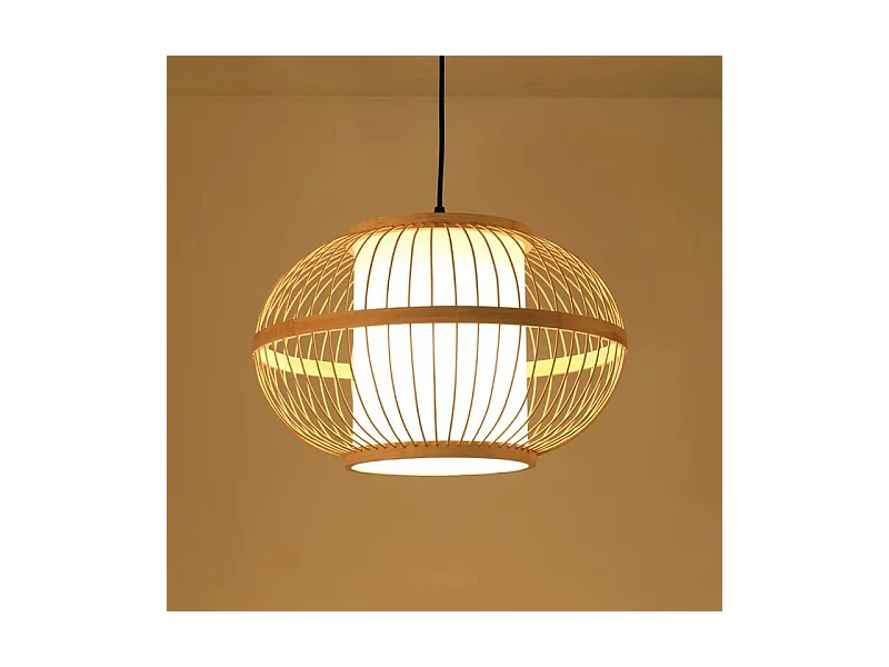 Lampe Suspendue Toolight App1632-1Cp Boho 50Cm Beige