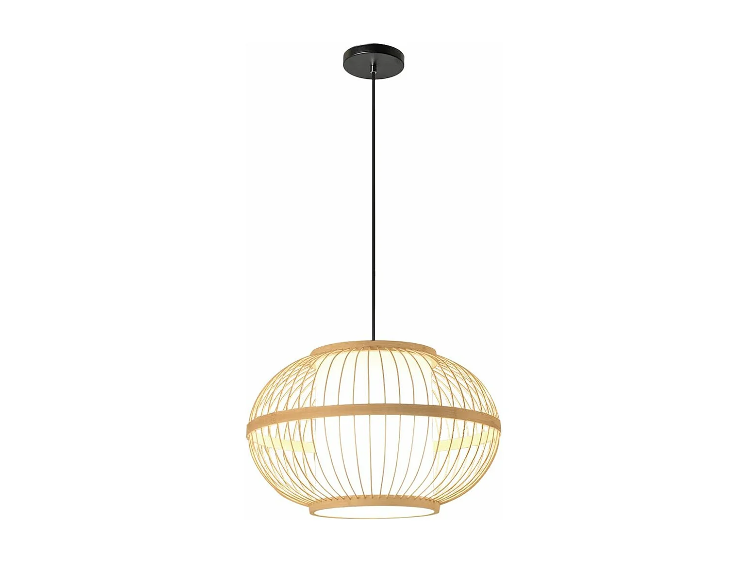 Lampe Suspendue Toolight App1632-1Cp Boho 50Cm Beige