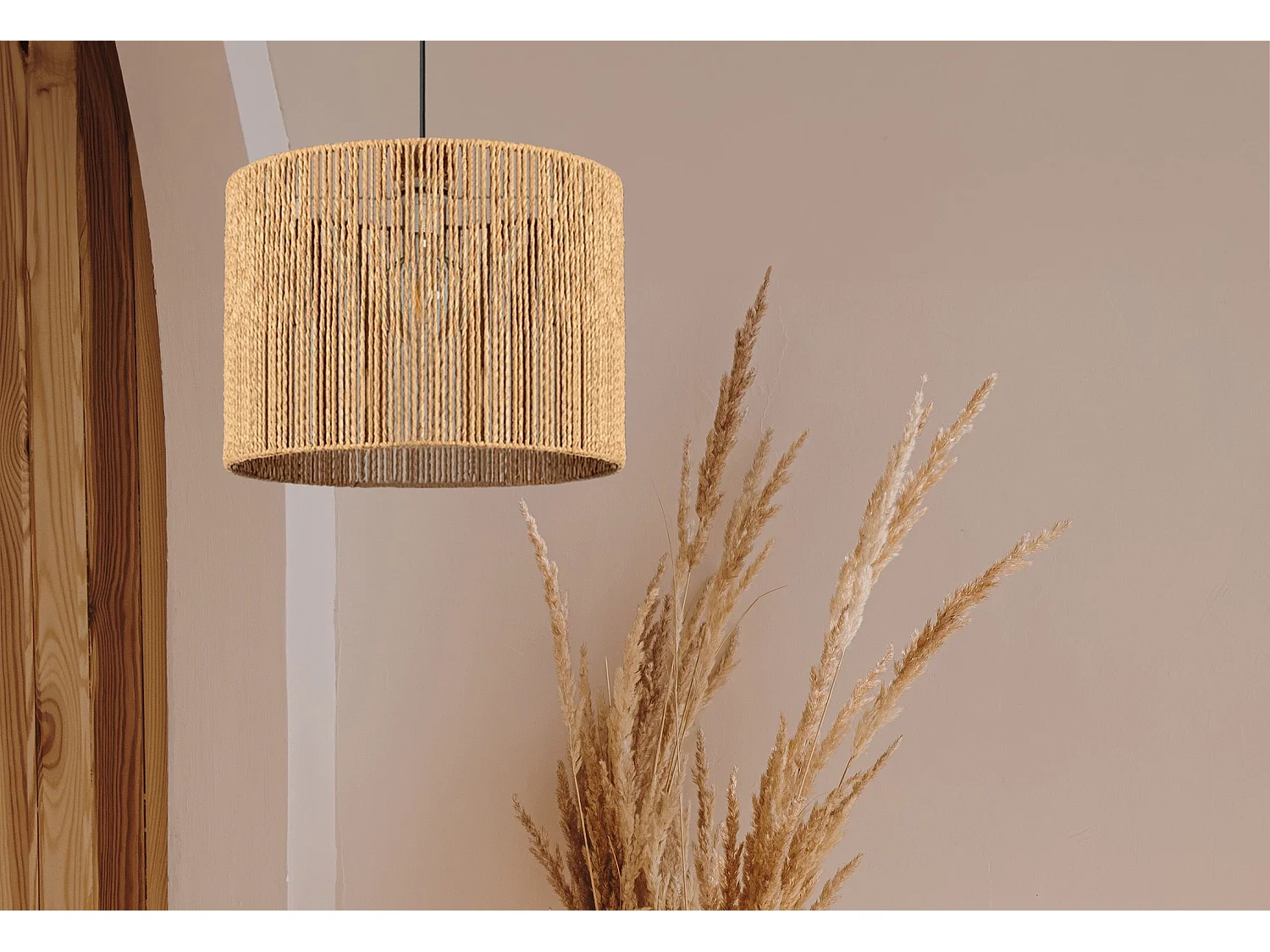 Lampe Suspendue Toolight App1325-1Cp Boho 40Cm Brown