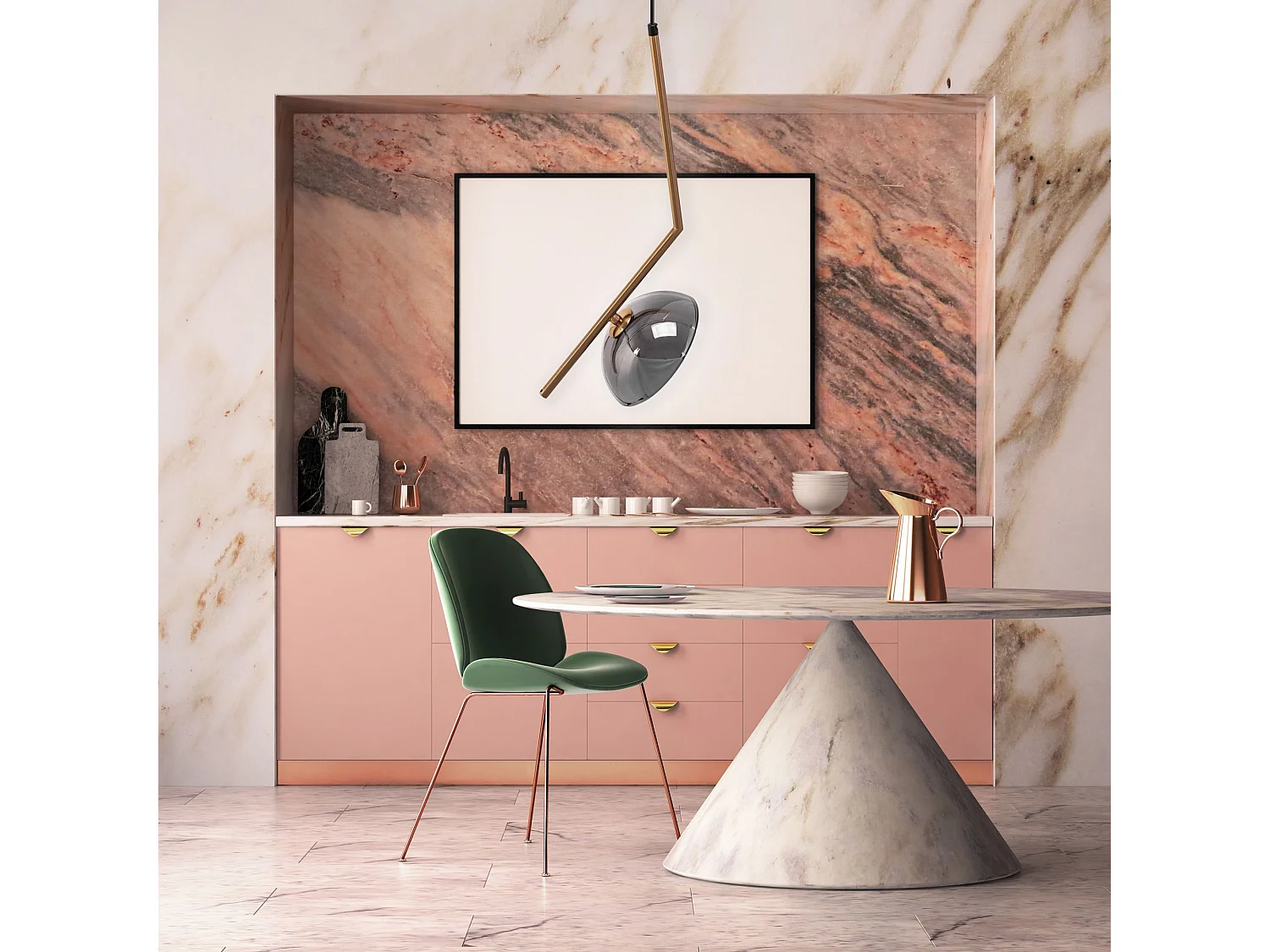 Lampe Suspendue Toolight App1086-1Cp Gold