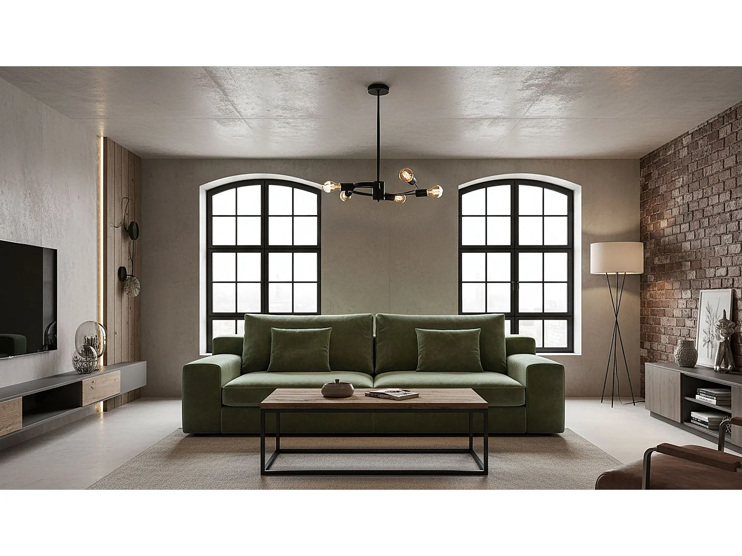 Lampe Suspendue Toolight App739-5Cp Black