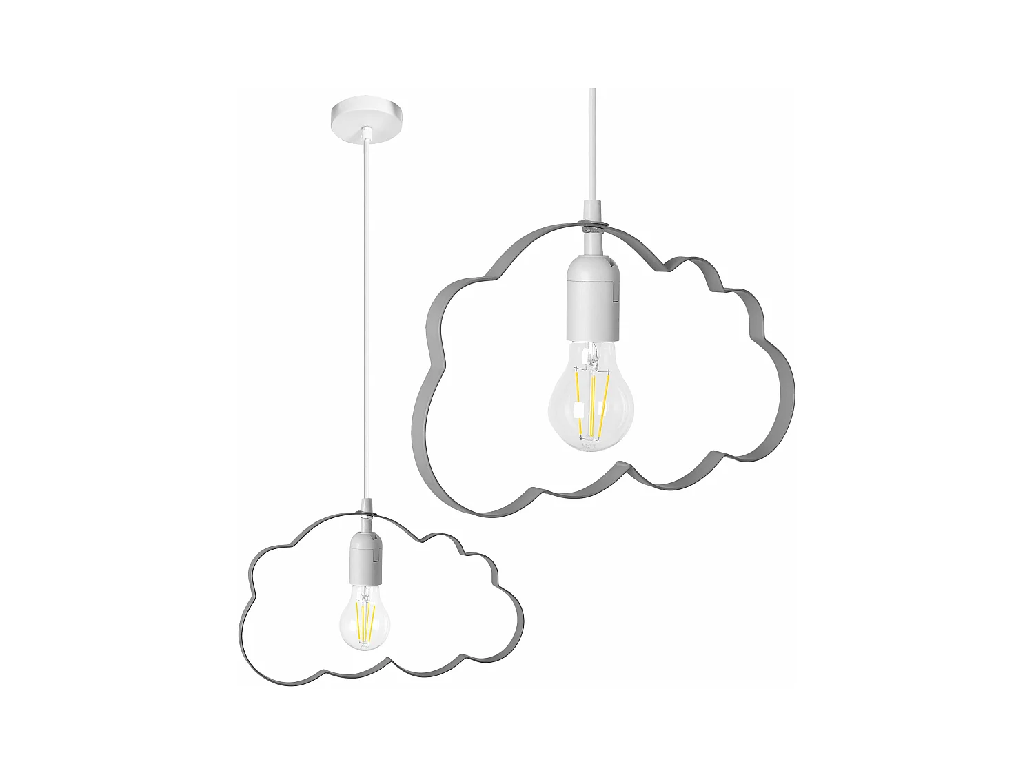 Lampe Suspendue Toolight Lh2077-2 Grey