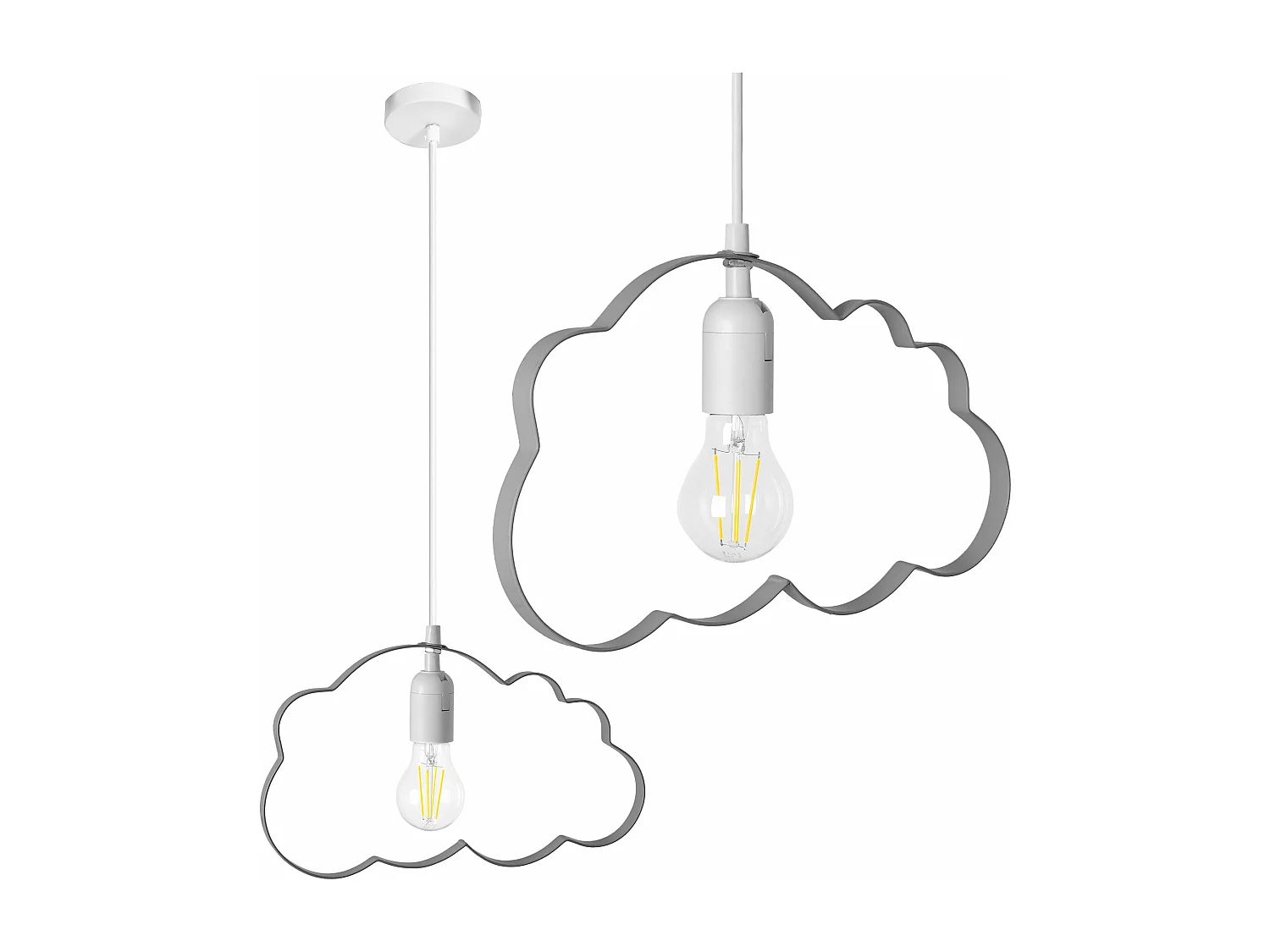 Lampe Suspendue Toolight Lh2077-2 Grey