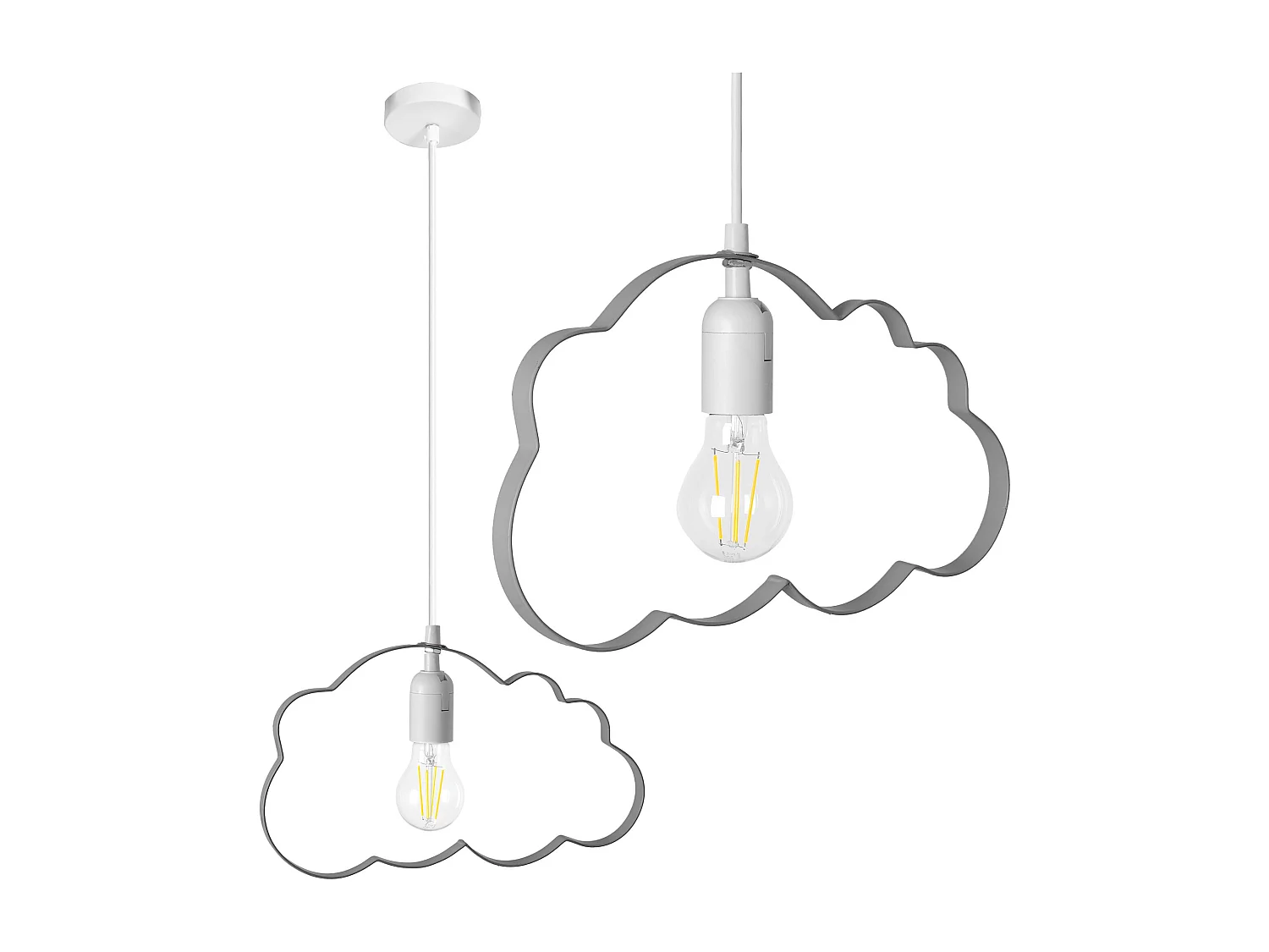 Lampe Suspendue Toolight Lh2077-2 Grey