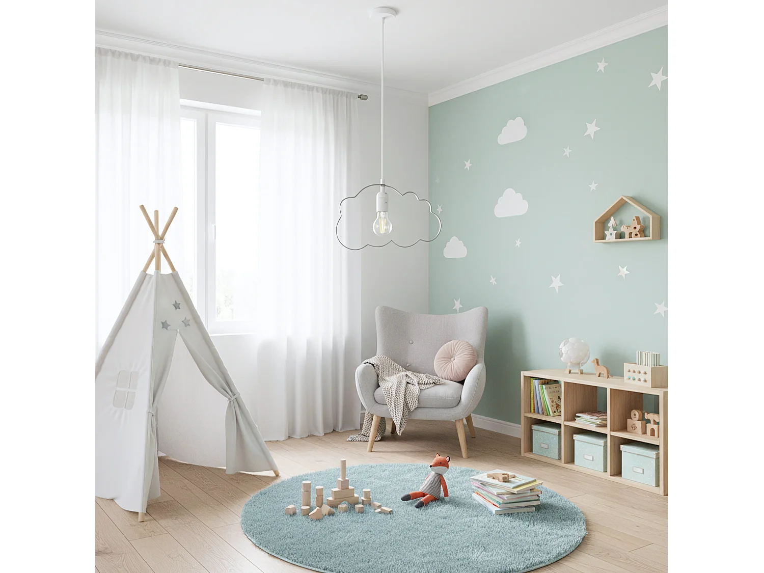 Lampe Suspendue Toolight Lh2077-2 Grey