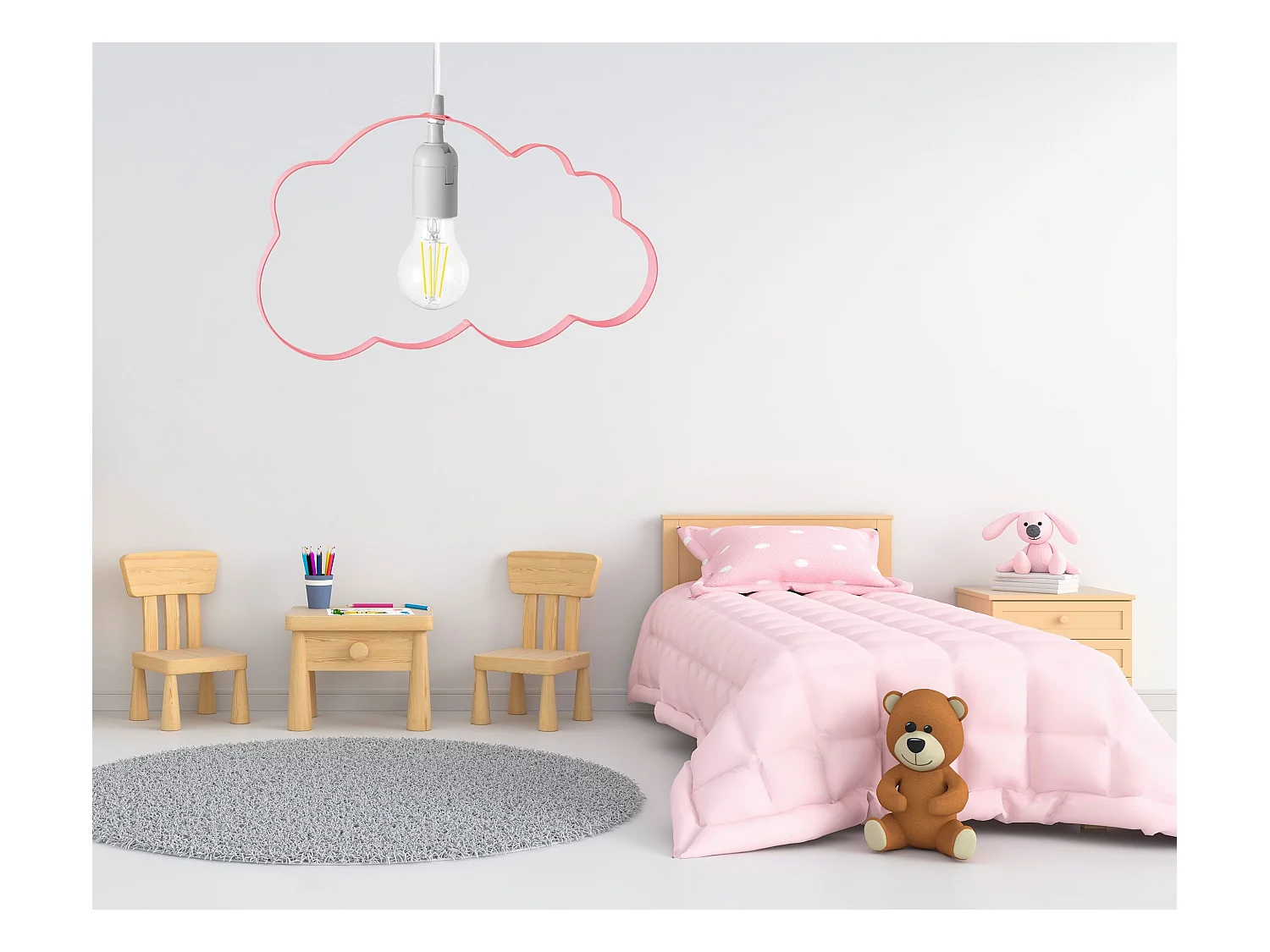 Lampe Suspendue Toolight Kids Lh2077 Pink