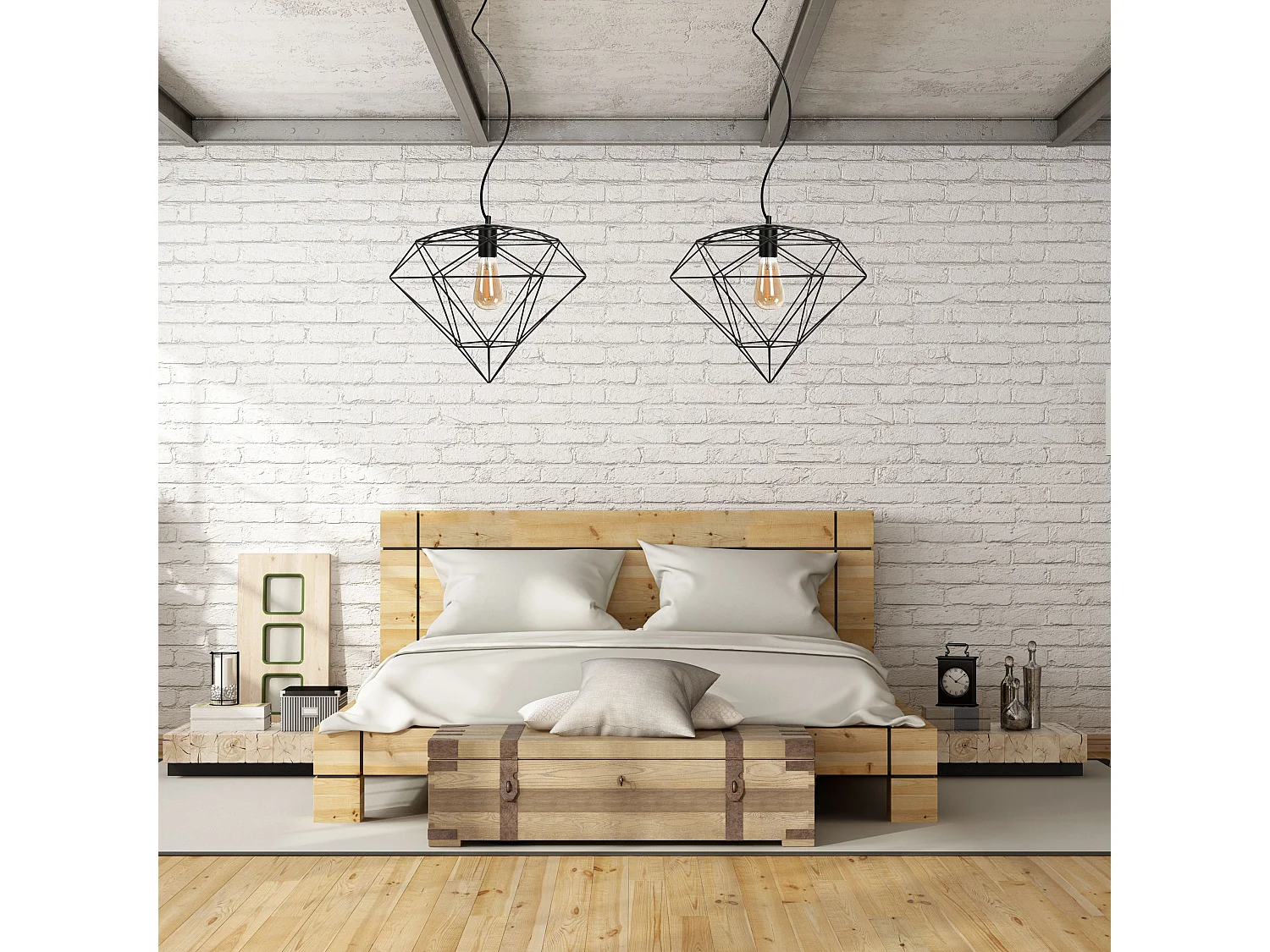 Lampe Suspendue Toolight App563-1Cp Black