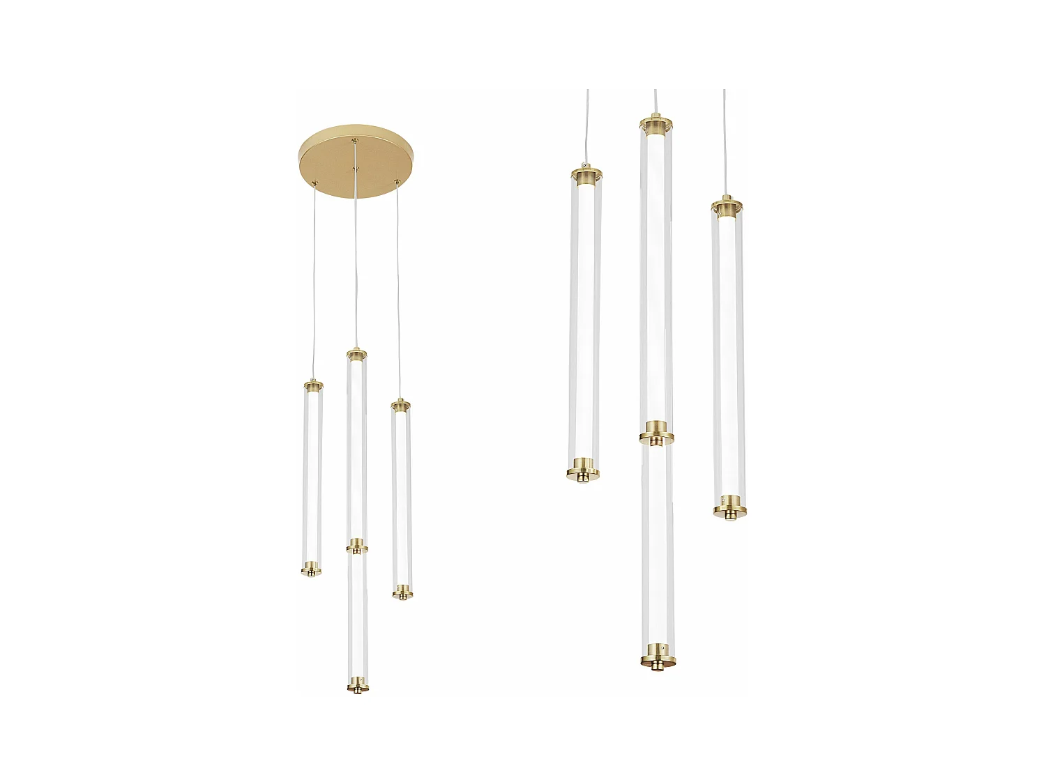 Lampe Suspendue Toolight Led G024-4Cpr Gold