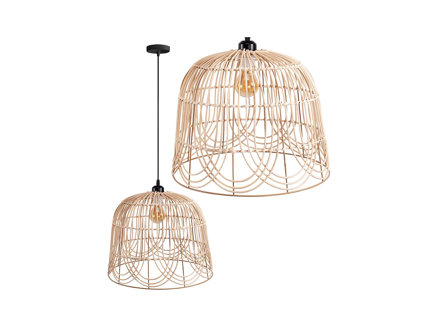 Lampe Suspendue Toolight App1352-1Cp 40Cm Beige