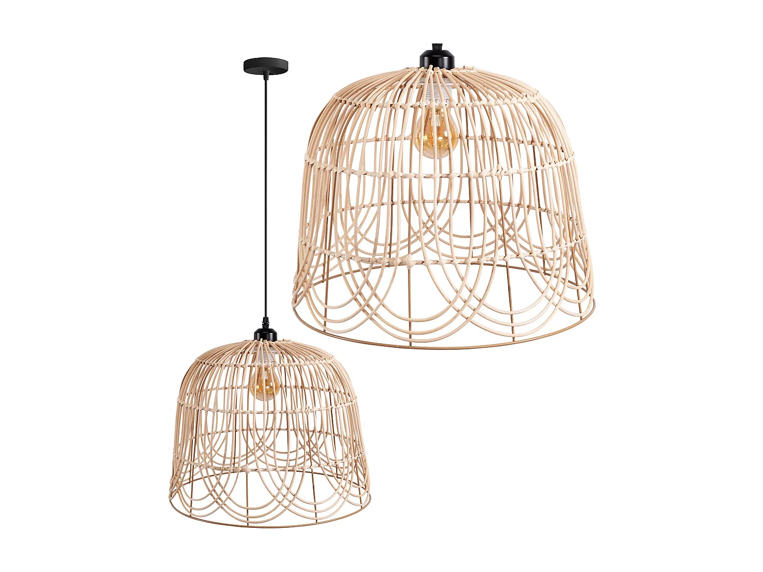 Lampe Suspendue Toolight App1352-1Cp 40Cm Beige