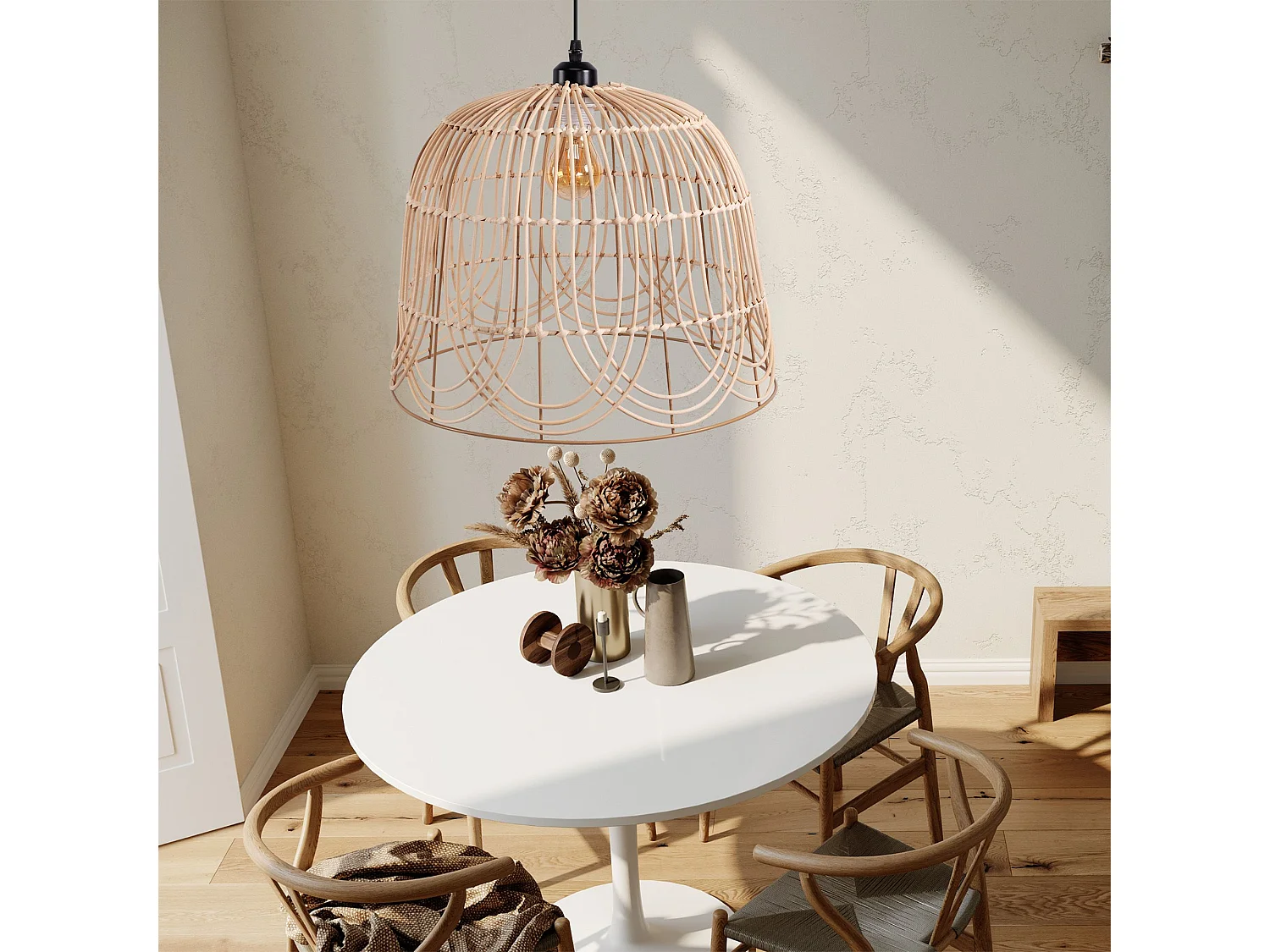 Lampe Suspendue Toolight App1352-1Cp 40Cm Beige