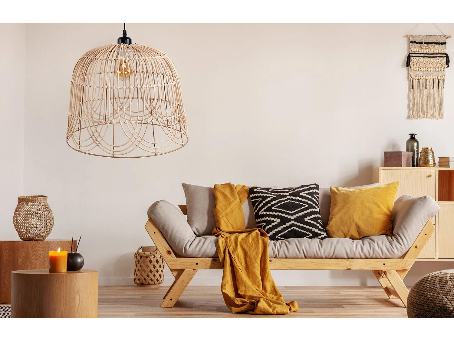 Lampe Suspendue Toolight App1352-1Cp 40Cm Beige