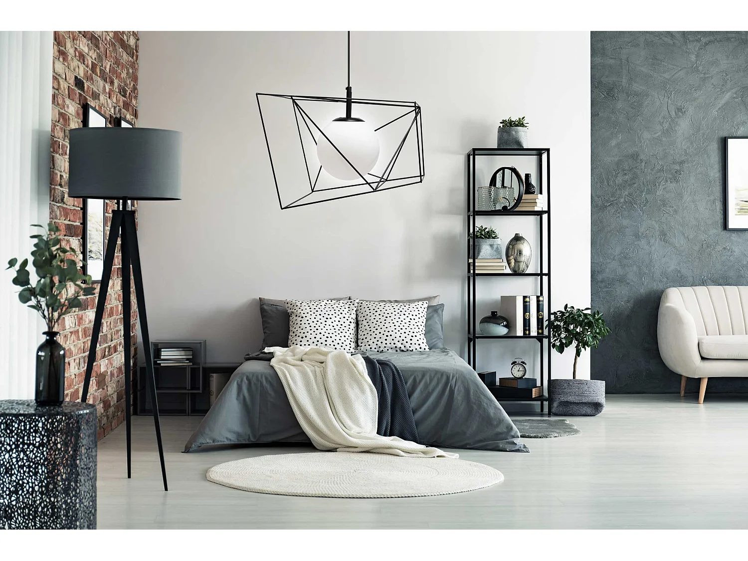 Lampe Suspendue Toolight App1022-1Cp Black