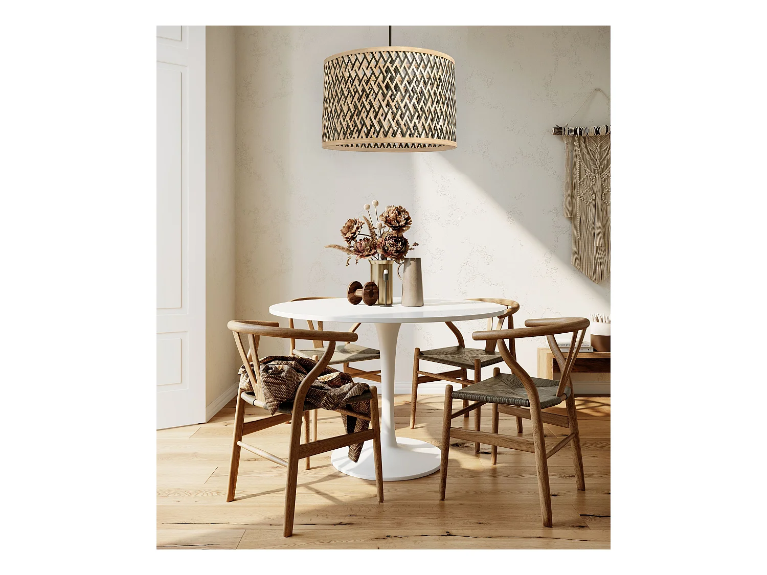Hanglamp Toolight App1543-1Cp Boho Beige