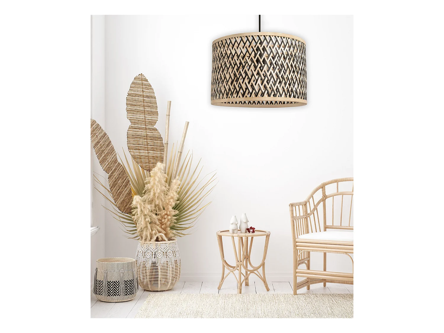 Hanglamp Toolight App1543-1Cp Boho Beige