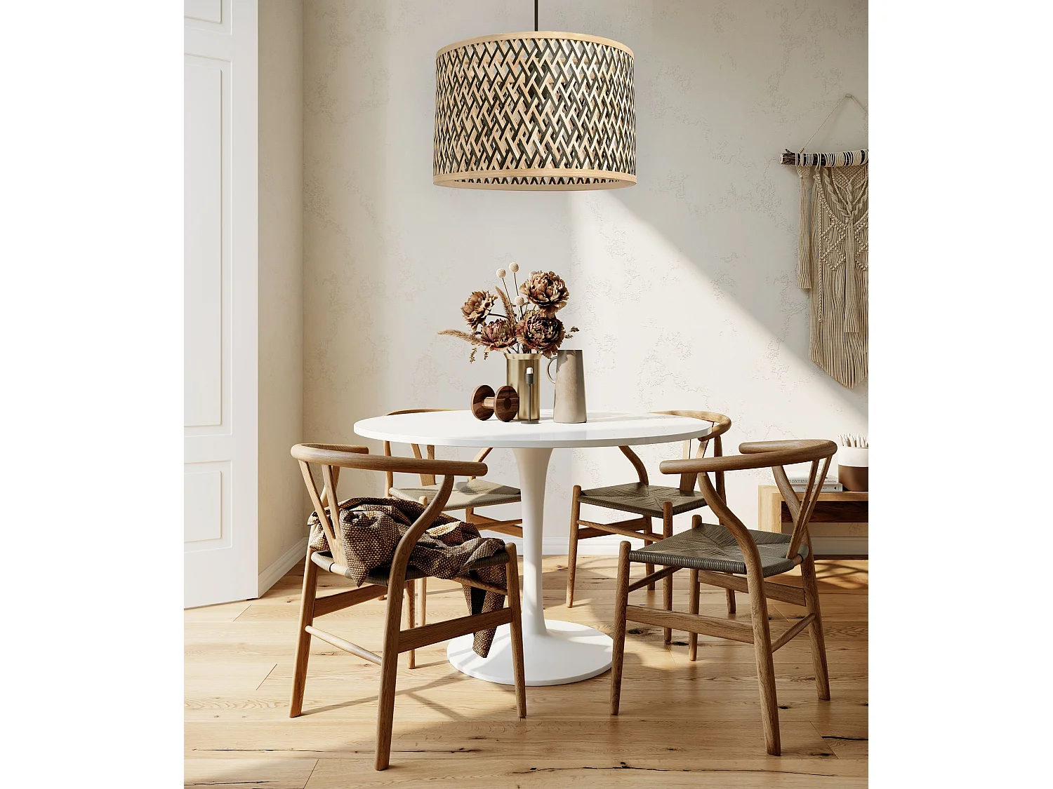 Lampe Suspendue Toolight App1543-1Cp Boho Beige