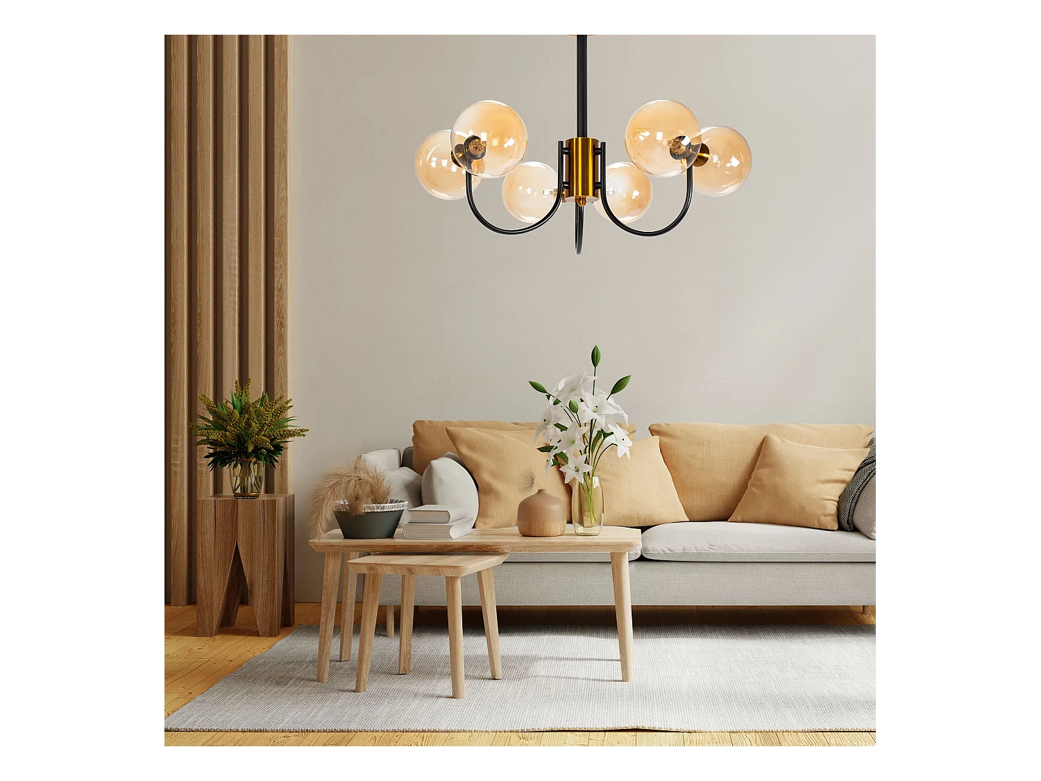 Hanglamp Toolight App1120-6Cp Black