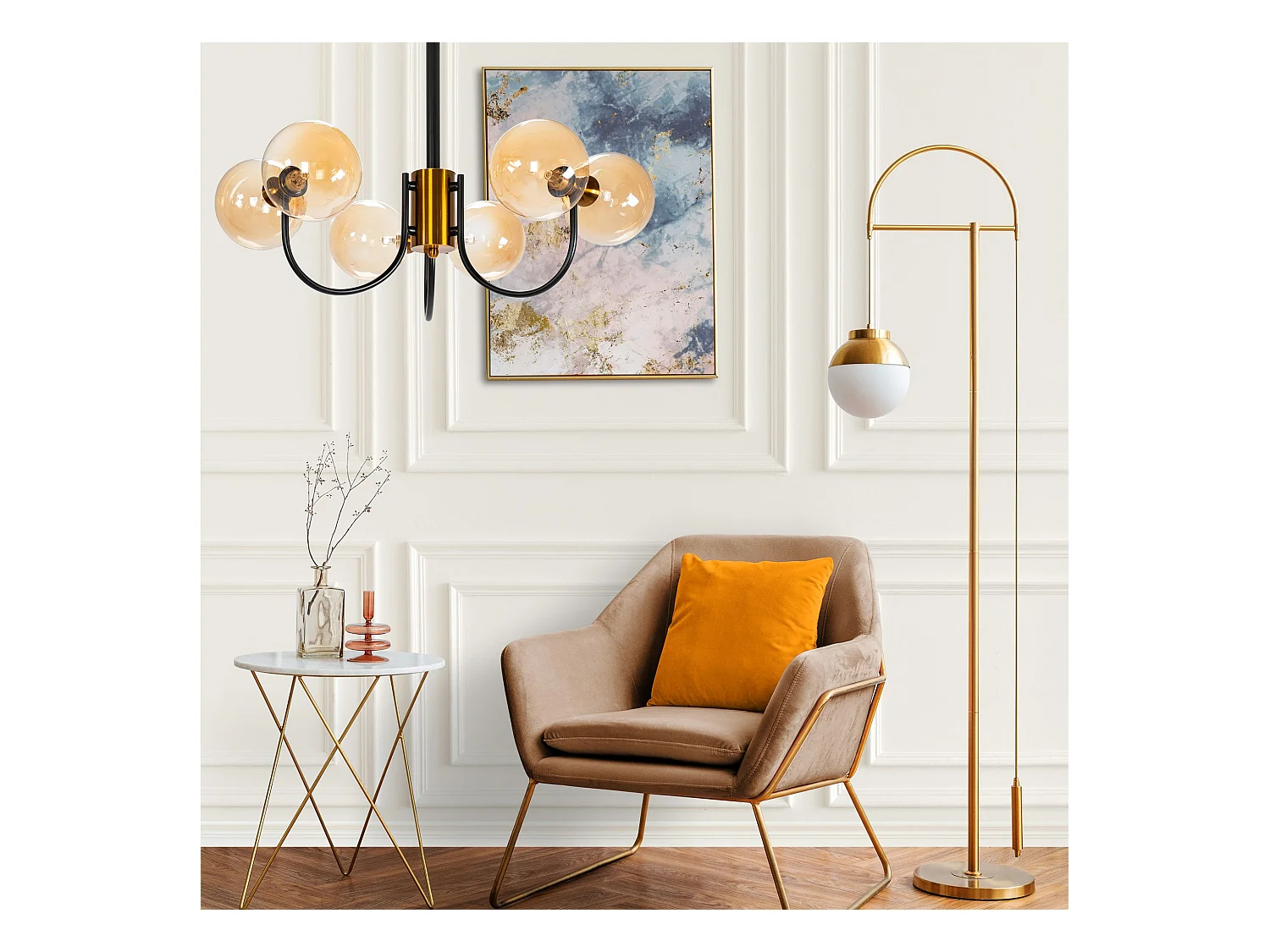 Hanglamp Toolight App1120-6Cp Black