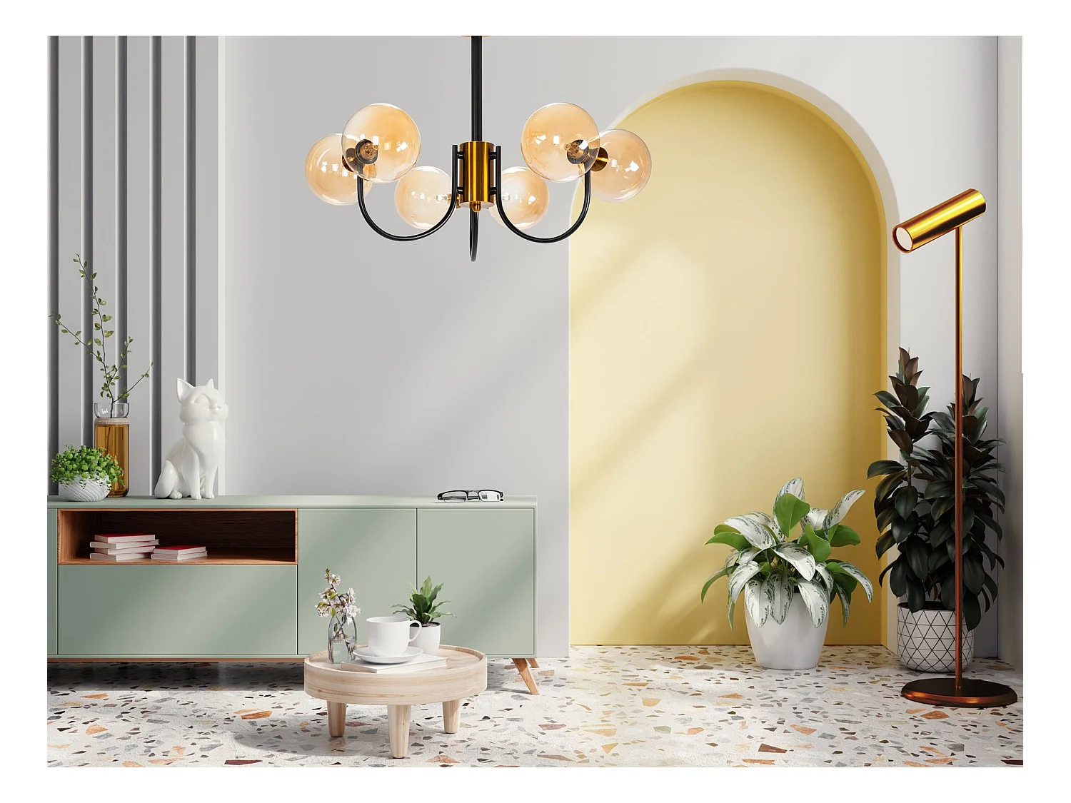 Hanglamp Toolight App1120-6Cp Black