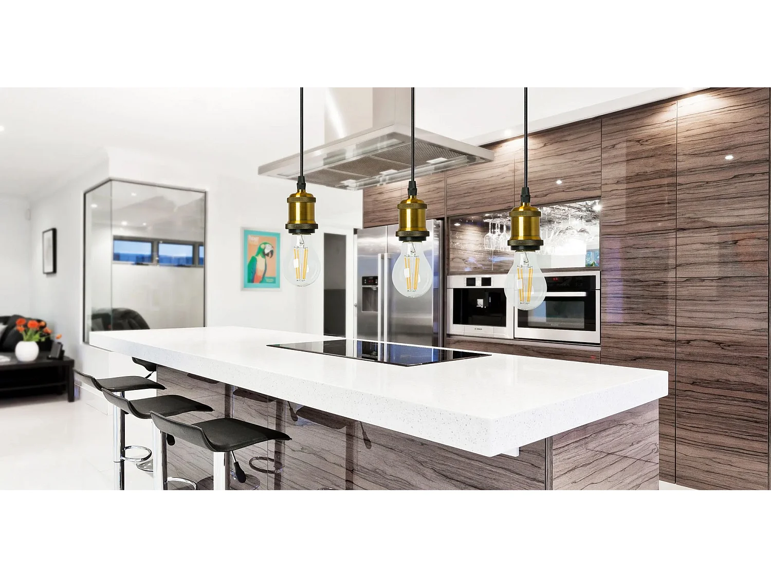 Lampe Suspendue Toolight App005-1Cp Lumo Gold