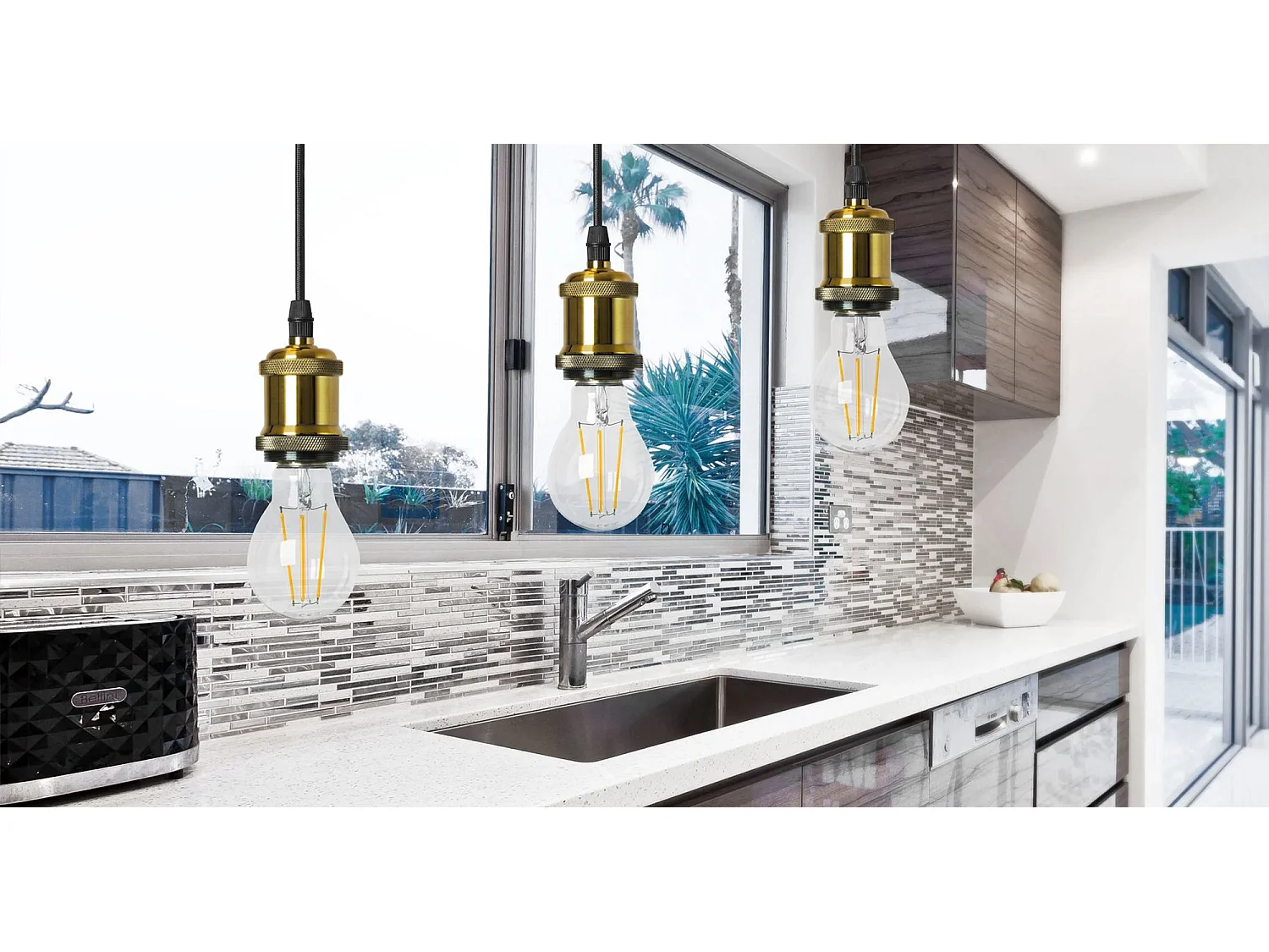 Lampe Suspendue Toolight App005-1Cp Lumo Gold