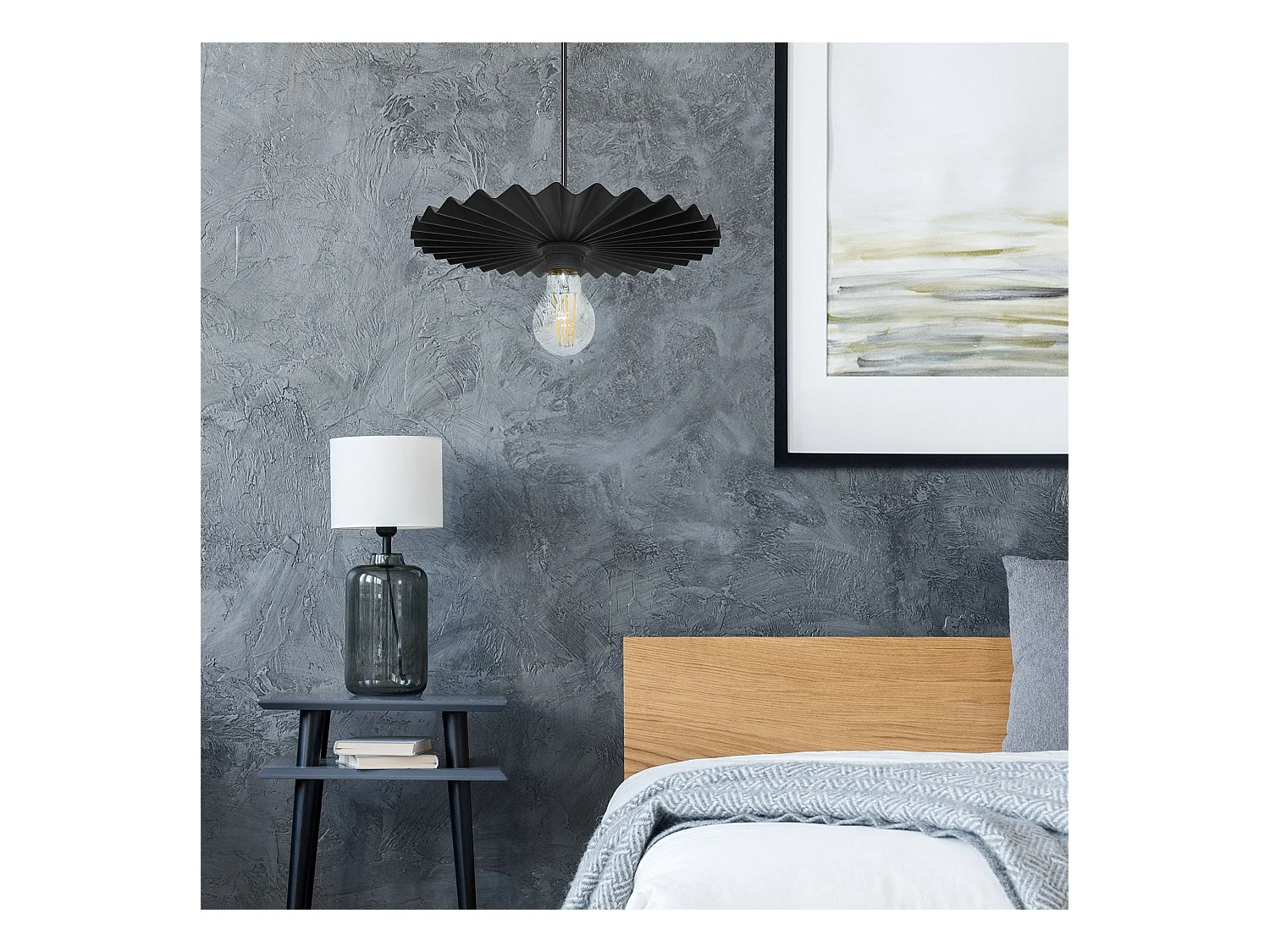 Lampe Suspendue Toolight App1353-1Cp 30Cm Black