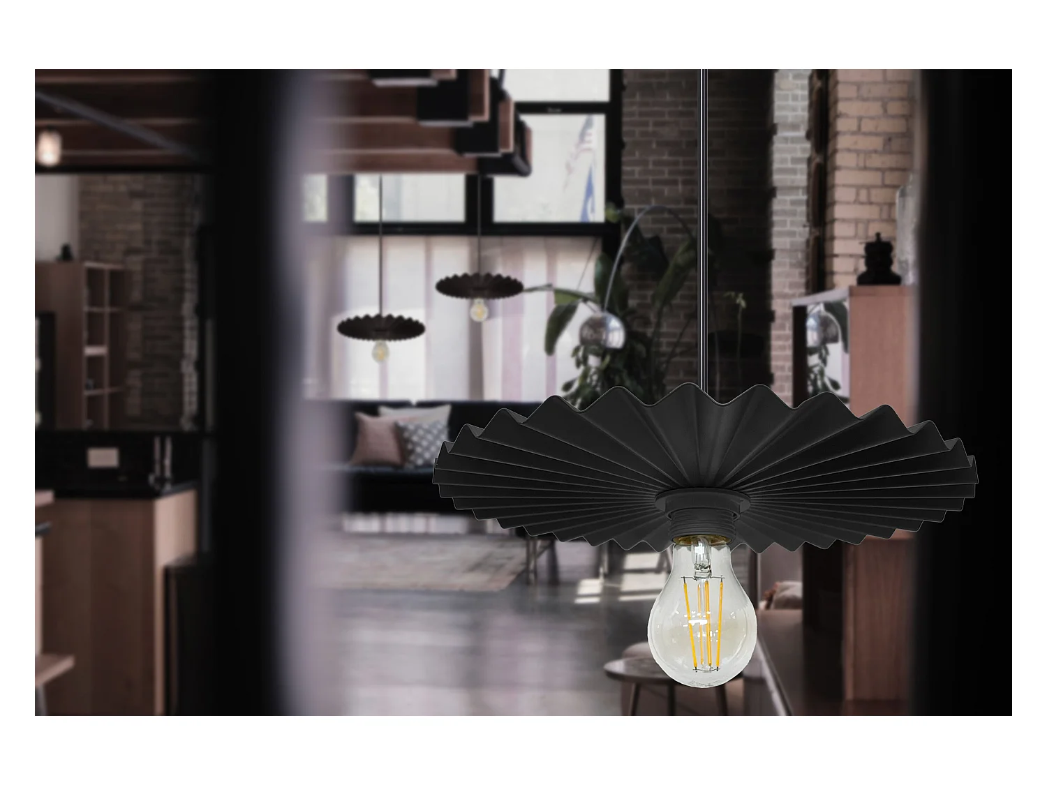 Lampe Suspendue Toolight App1353-1Cp 30Cm Black